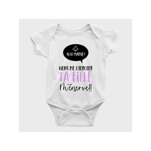 Cache-Couche Allo Mamie? Viens me chercher ta fille m'énerve-Simplement Vrai Boutique Made In Québec