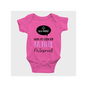 Cache-Couche Allo Mamie? Viens me chercher ta fille m'énerve-Simplement Vrai Boutique Made In Québec