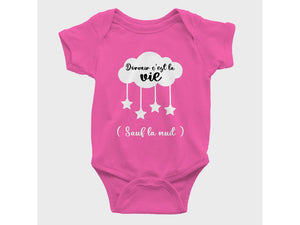 Cache-Couche Dormir c'est la vie-Simplement Vrai Boutique Made In Québec