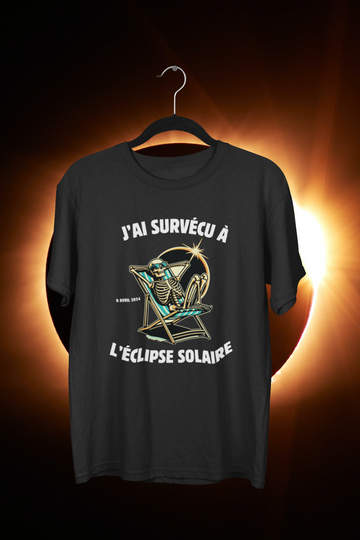 T-Shirt J'ai survécu à l'éclipse solaire