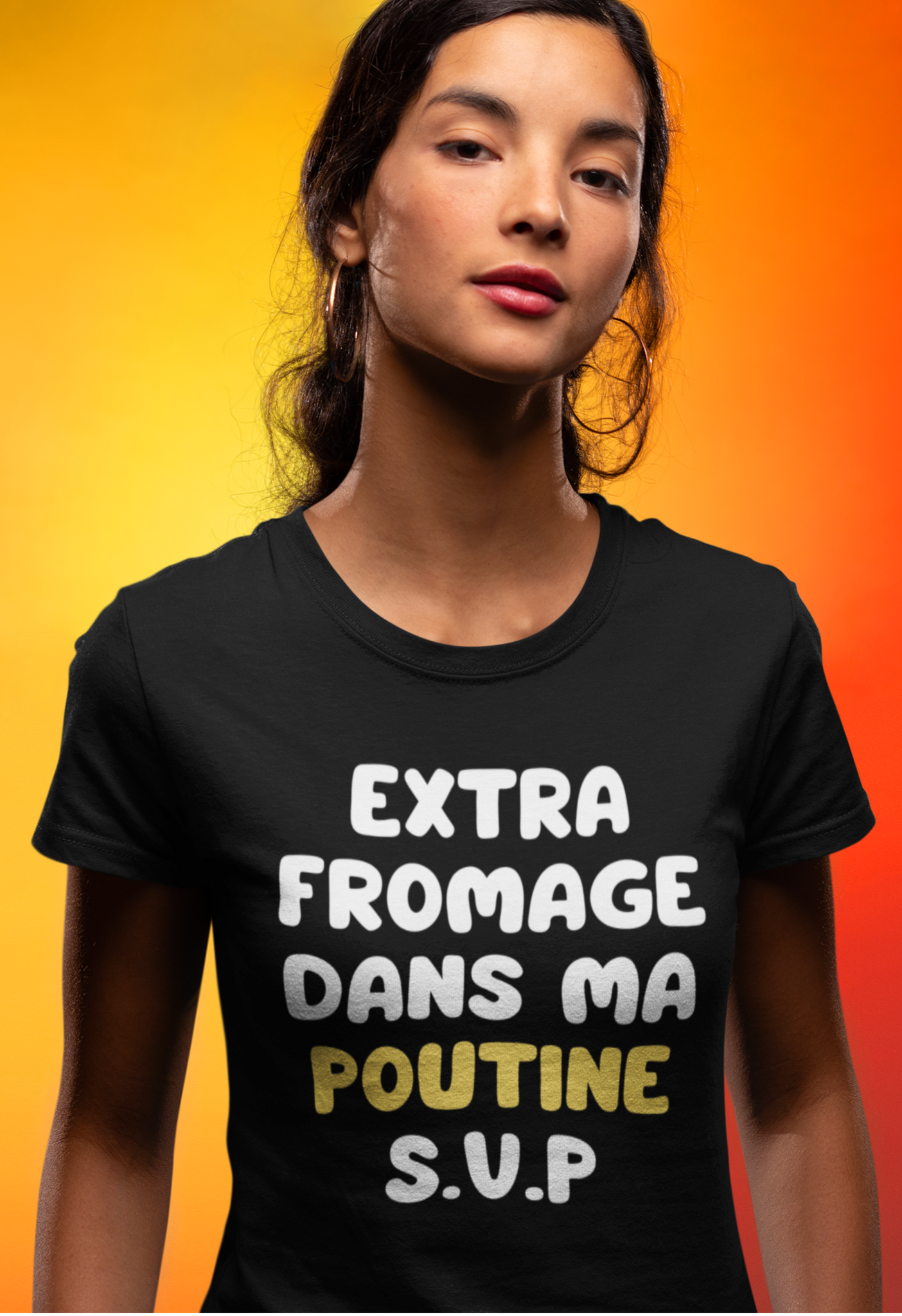 T-Shirt Extra fromage dans ma poutine S.V.P