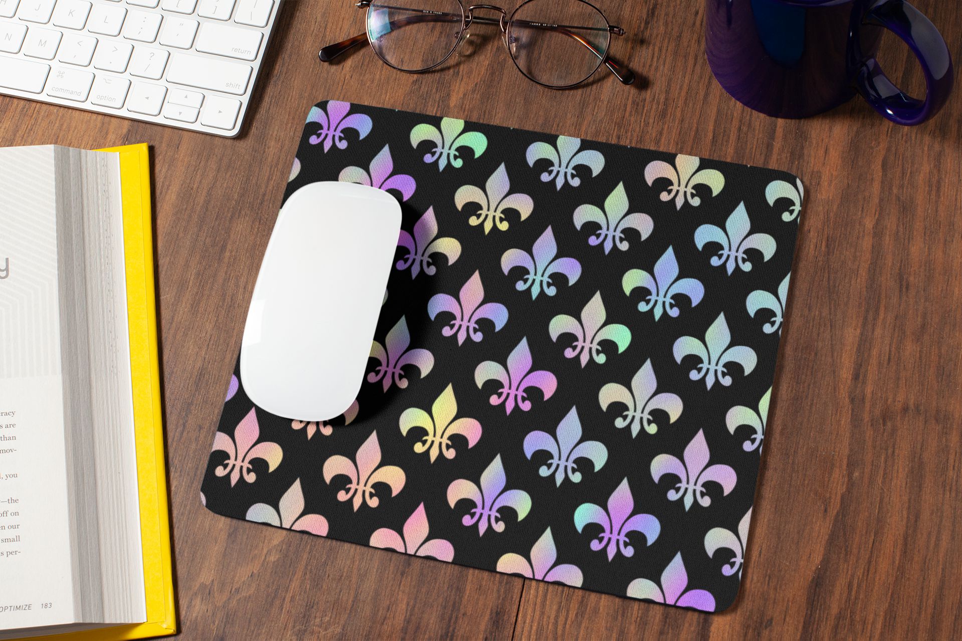 Tapis de souris Fleur de lys