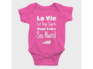 Cache-Couche La vie est trop courte-Simplement Vrai Boutique Made In Québec