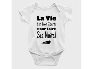 Cache-Couche La vie est trop courte-Simplement Vrai Boutique Made In Québec