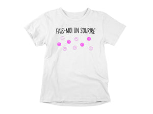 T-Shirt Fais-moi un sourire-Simplement Vrai Boutique Made In Québec