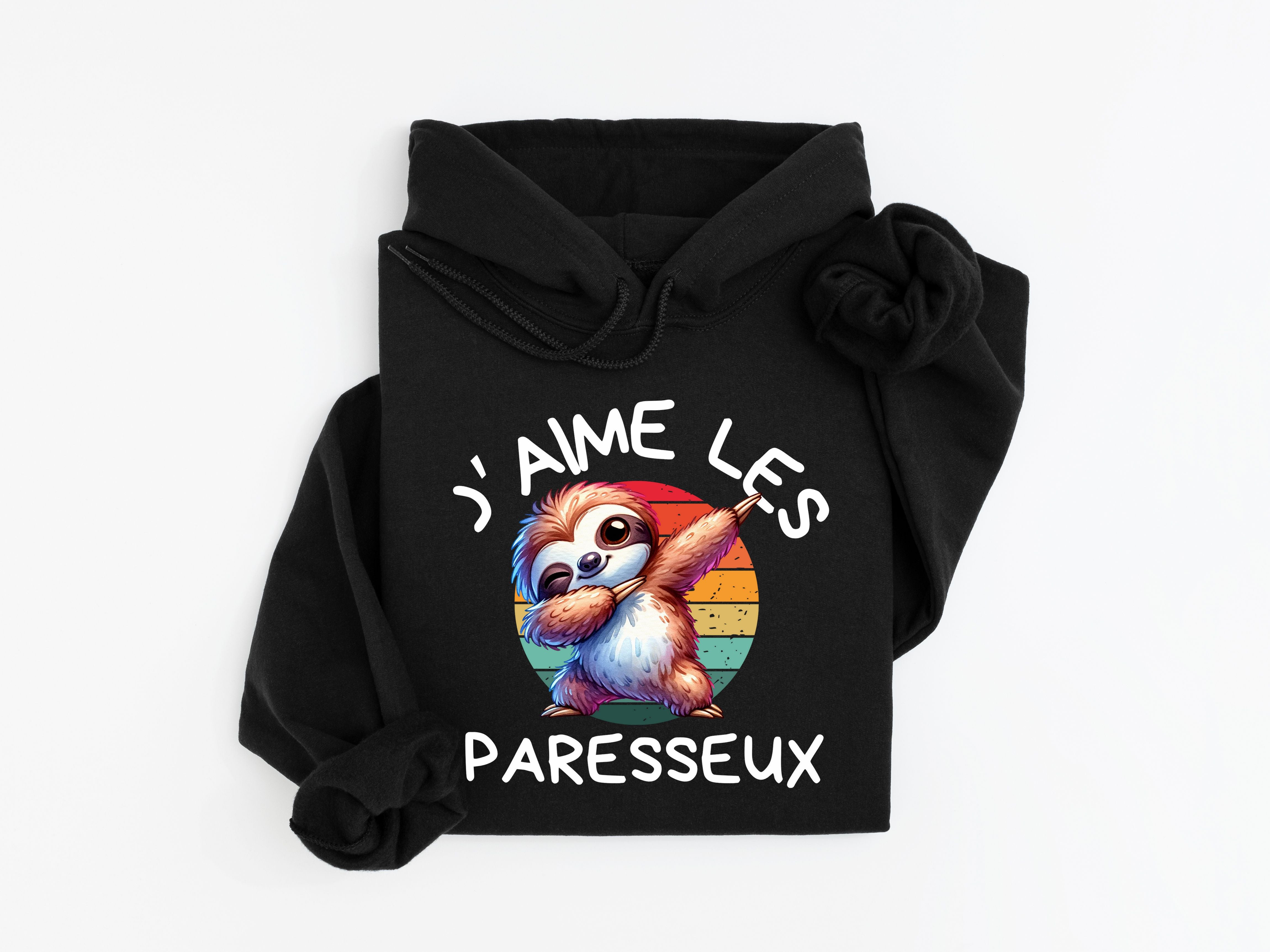 Coton Ouaté Enfant J'aime les paresseux