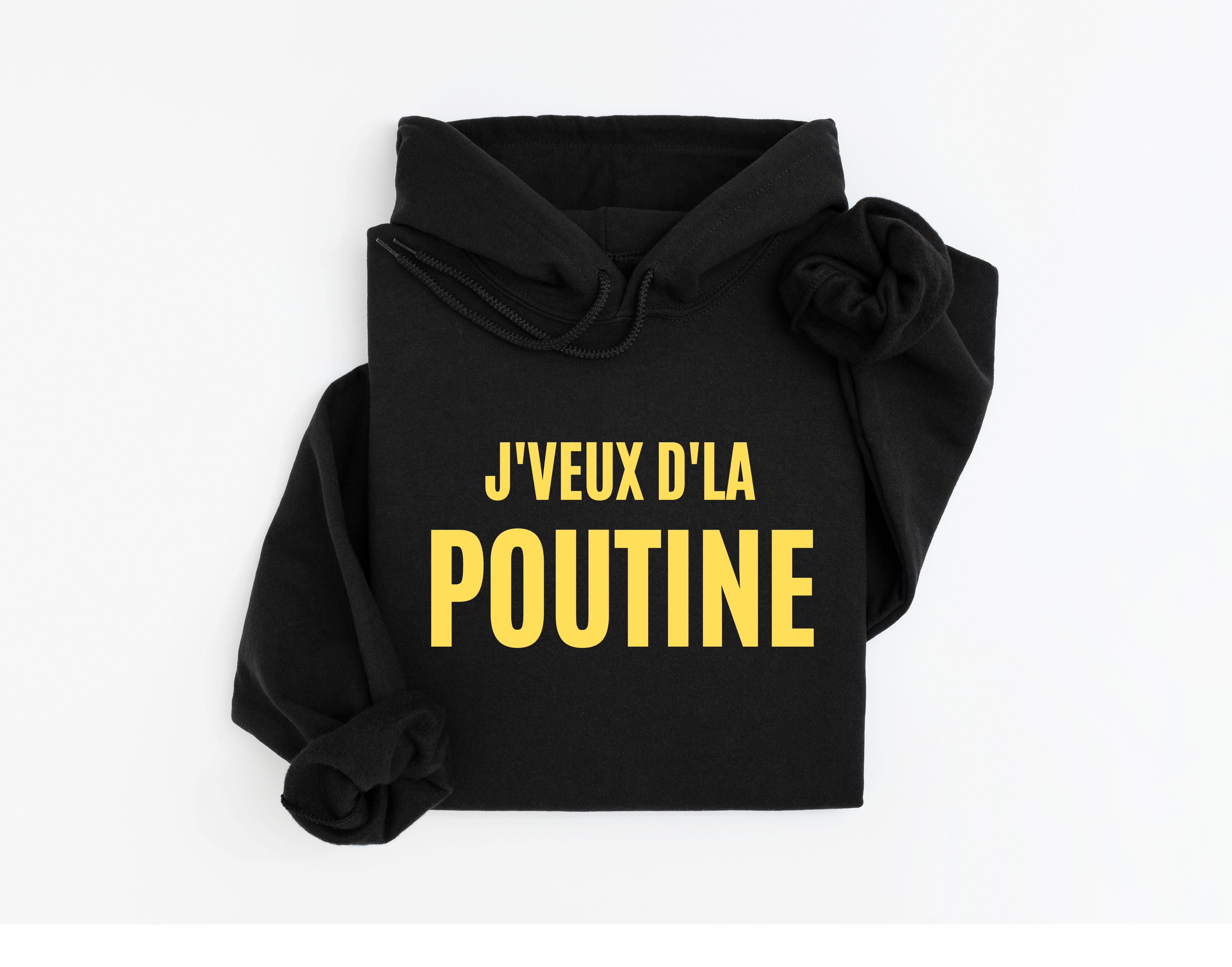 Coton Ouaté Enfant J'veux d'la poutine