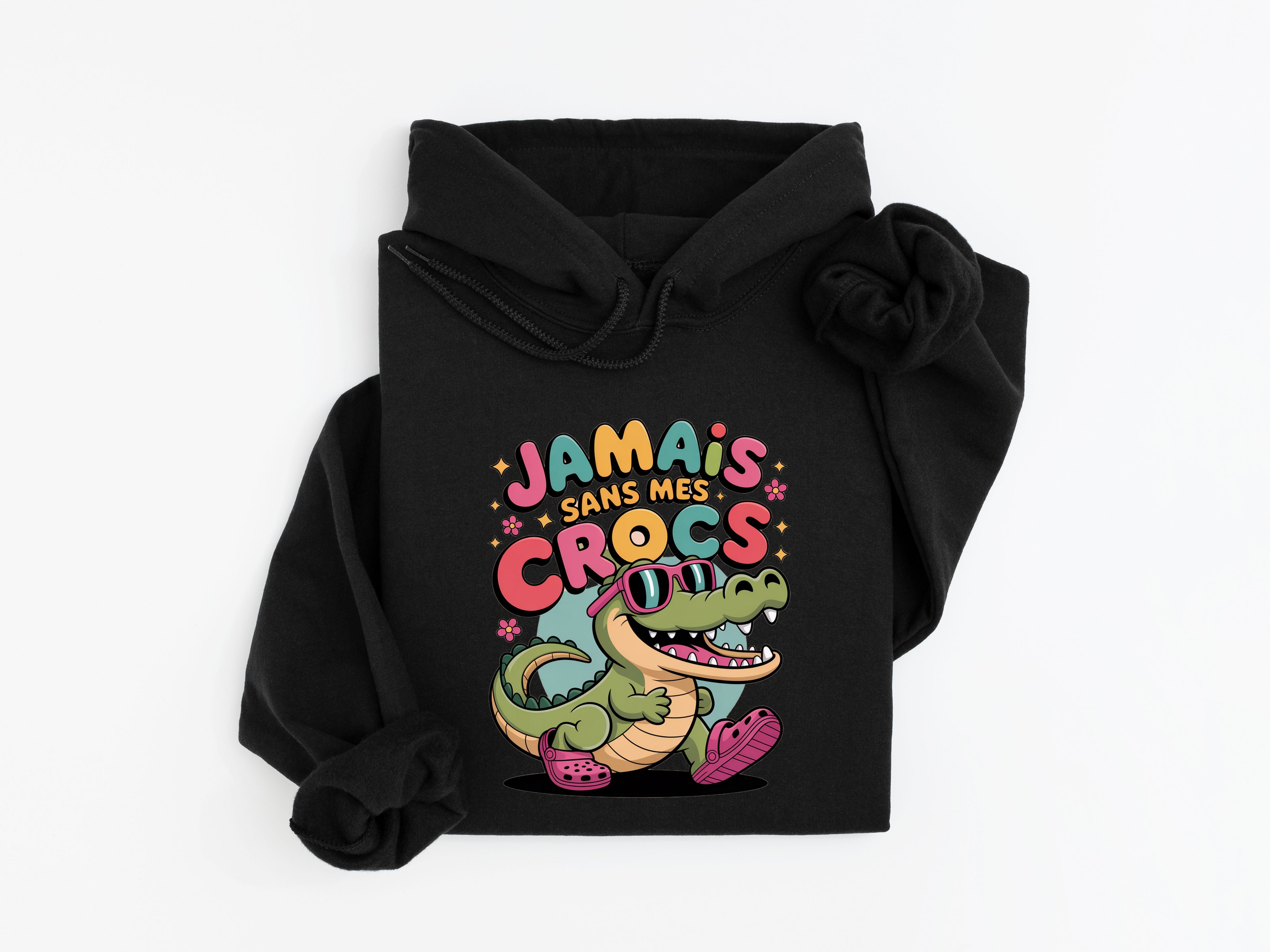 Coton Ouaté Enfant Jamais sans mes crocs