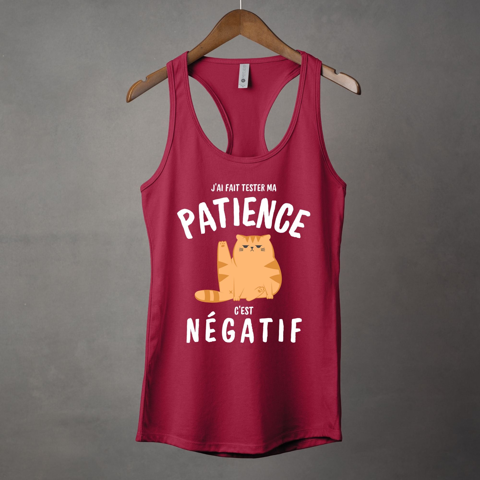 Camisole J'ai fait tester ma patience