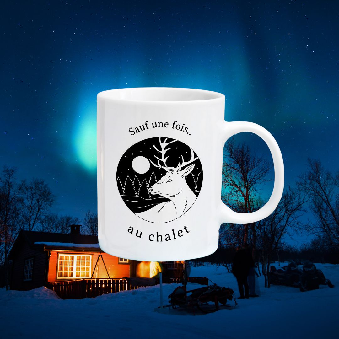 Tasse à café Sauf une fois au chalet Image principale du produit