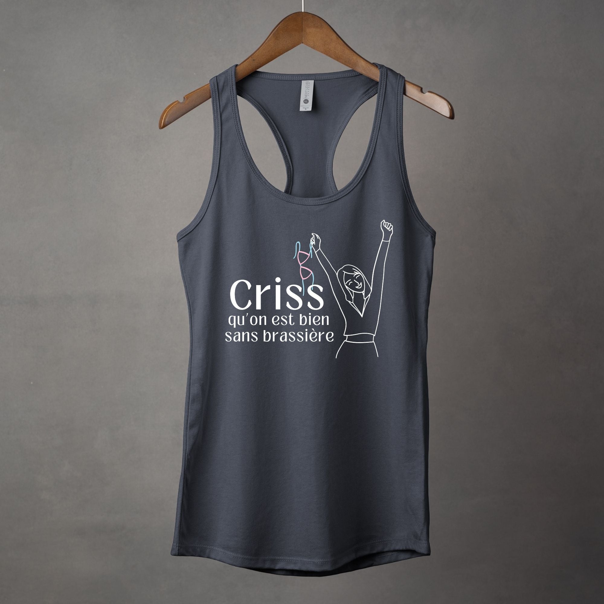 Camisole Criss qu'on est bien sans brassière