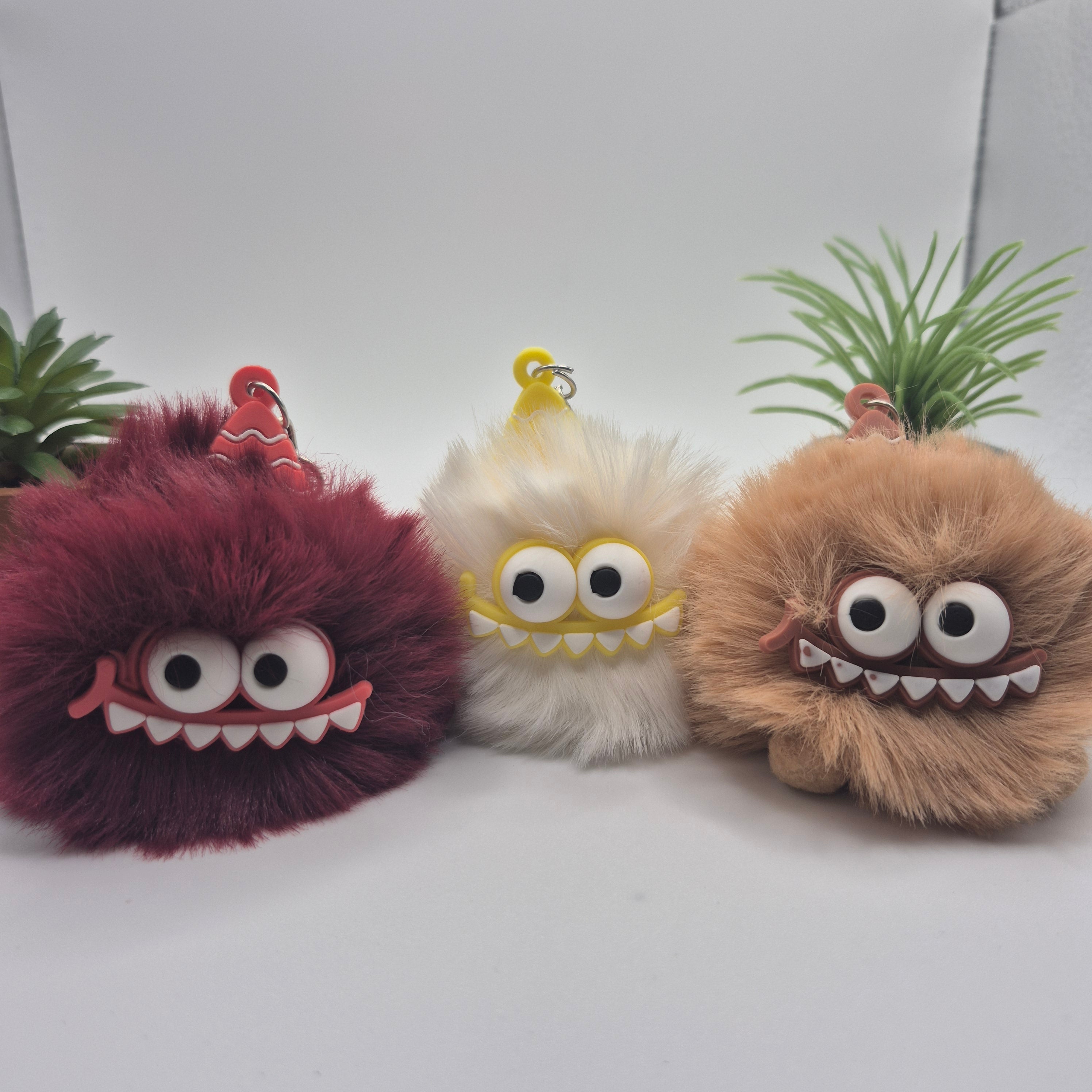 Porte-Clés Petit monstre mignon en peluche