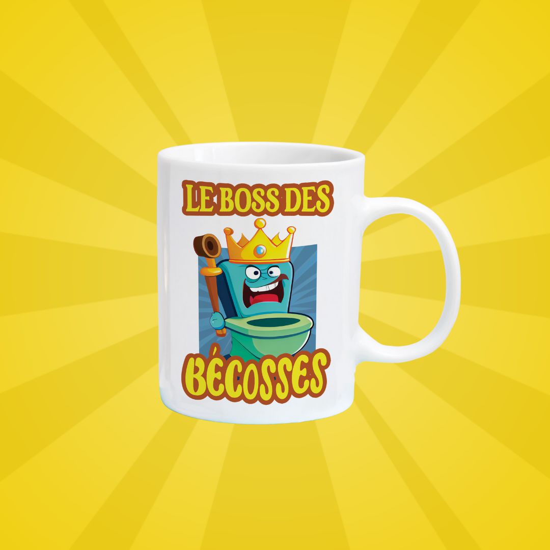 Tasse à café Le boss des bécosses