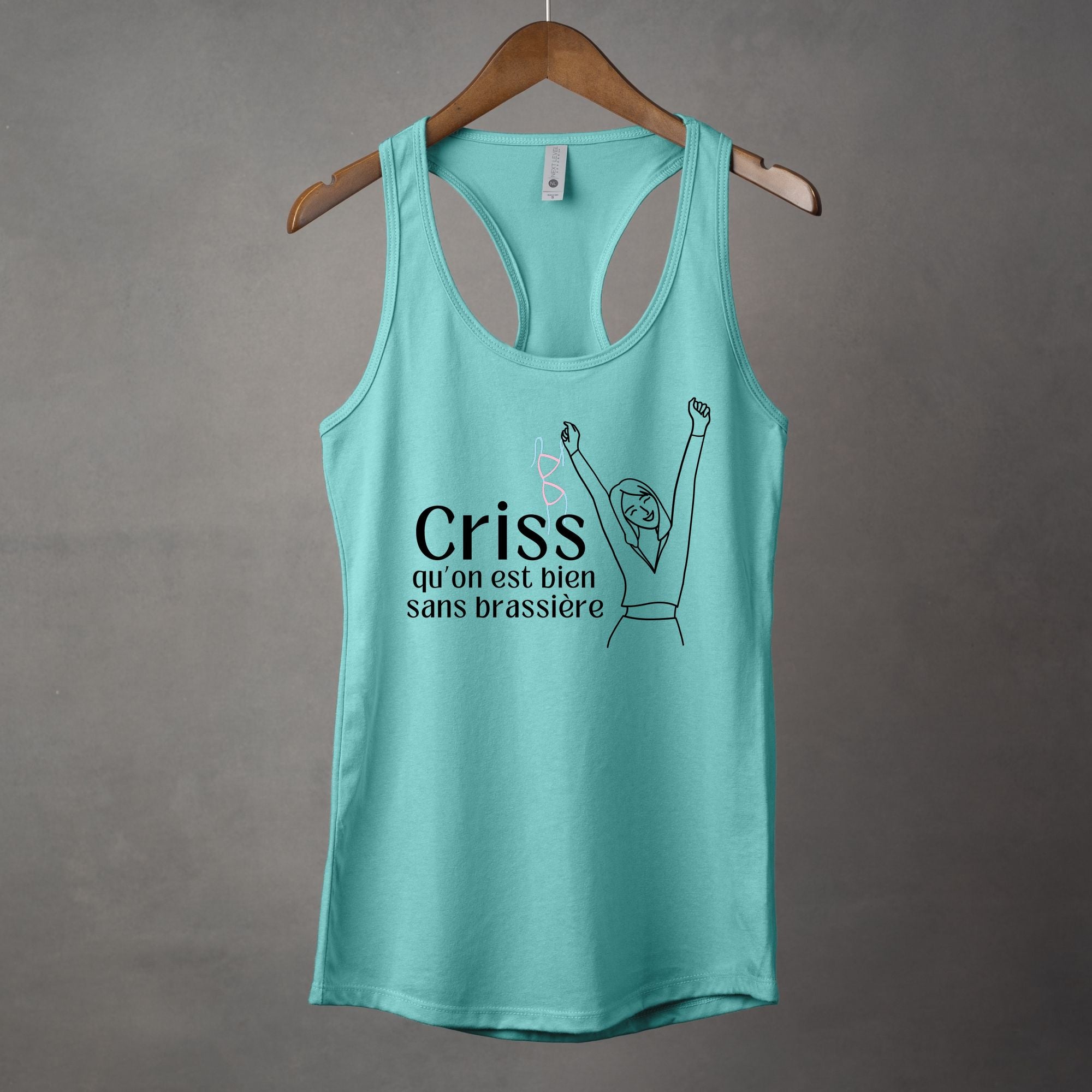 Camisole Criss qu'on est bien sans brassière