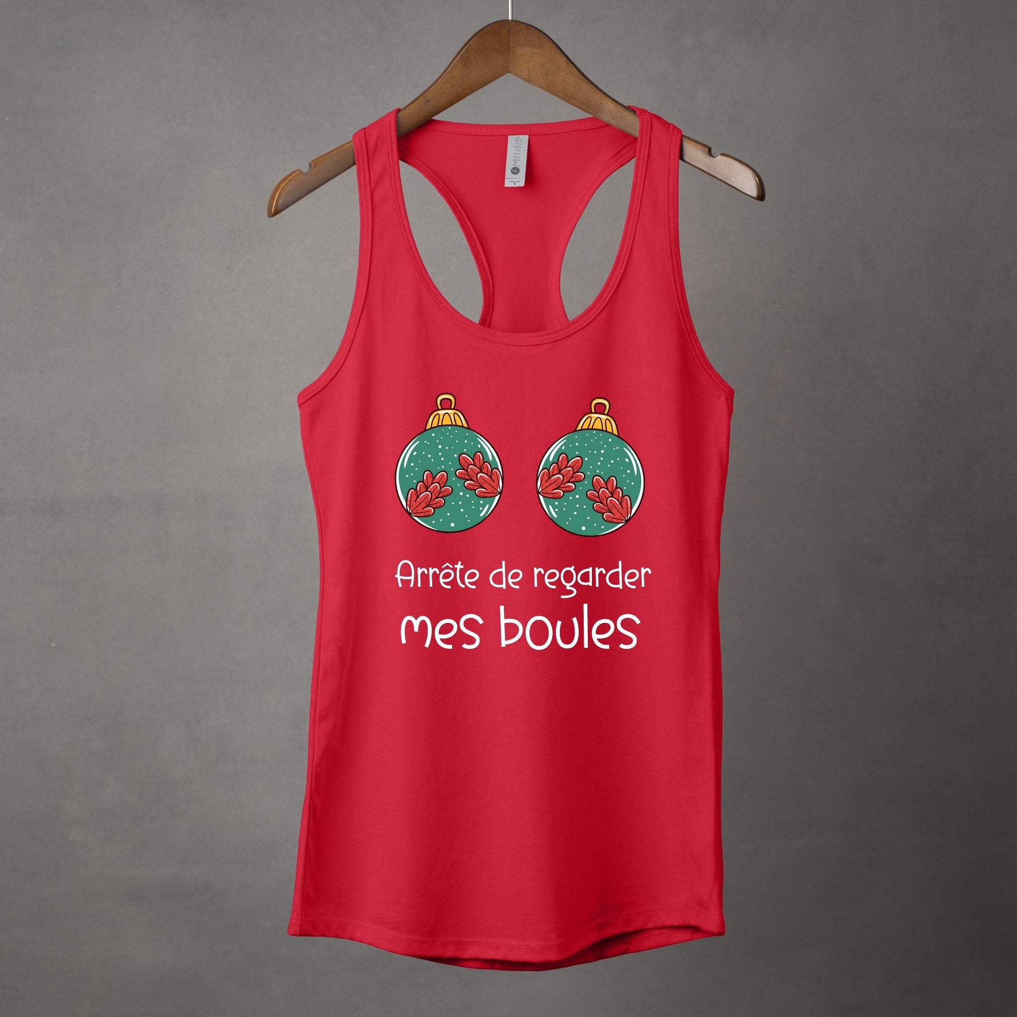 Camisole Arrête de regarder mes boules