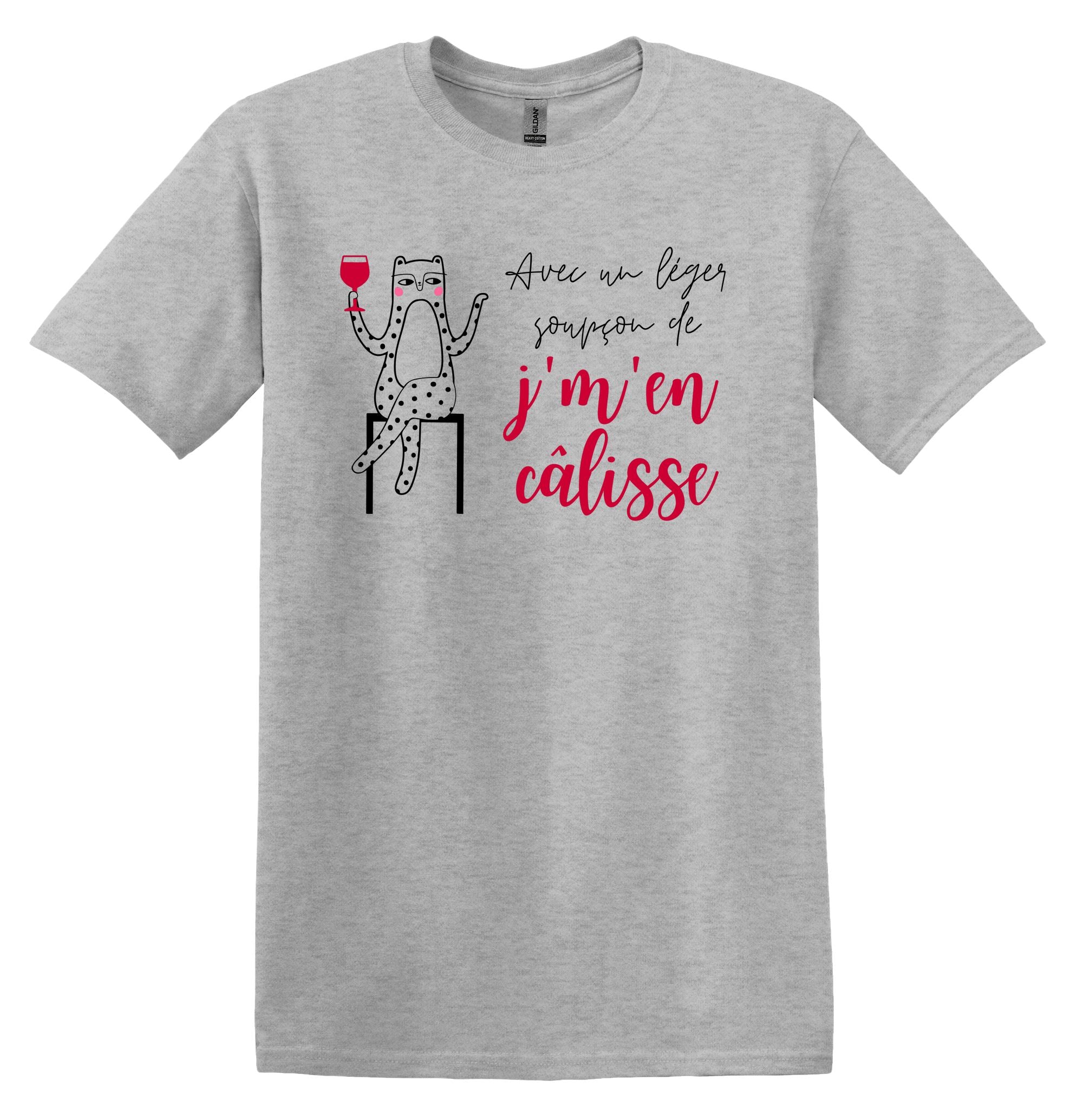 T-Shirt Avec un léger soupçon de j'm'en câlisse