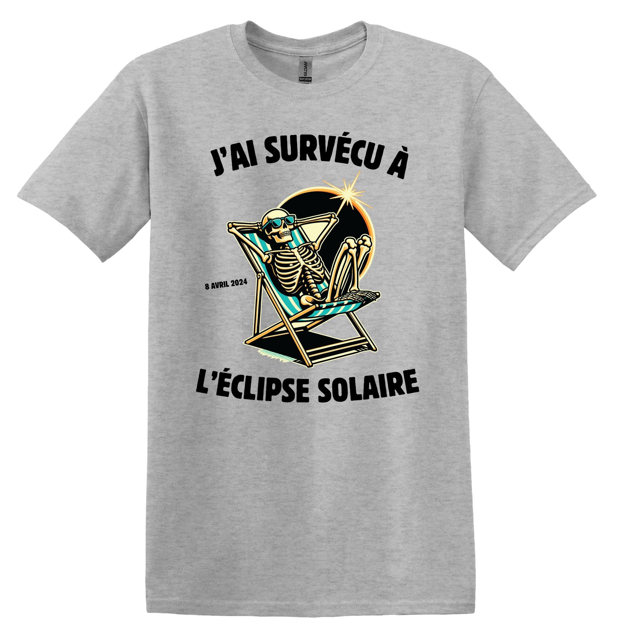 T-Shirt J'ai survécu à l'éclipse solaire