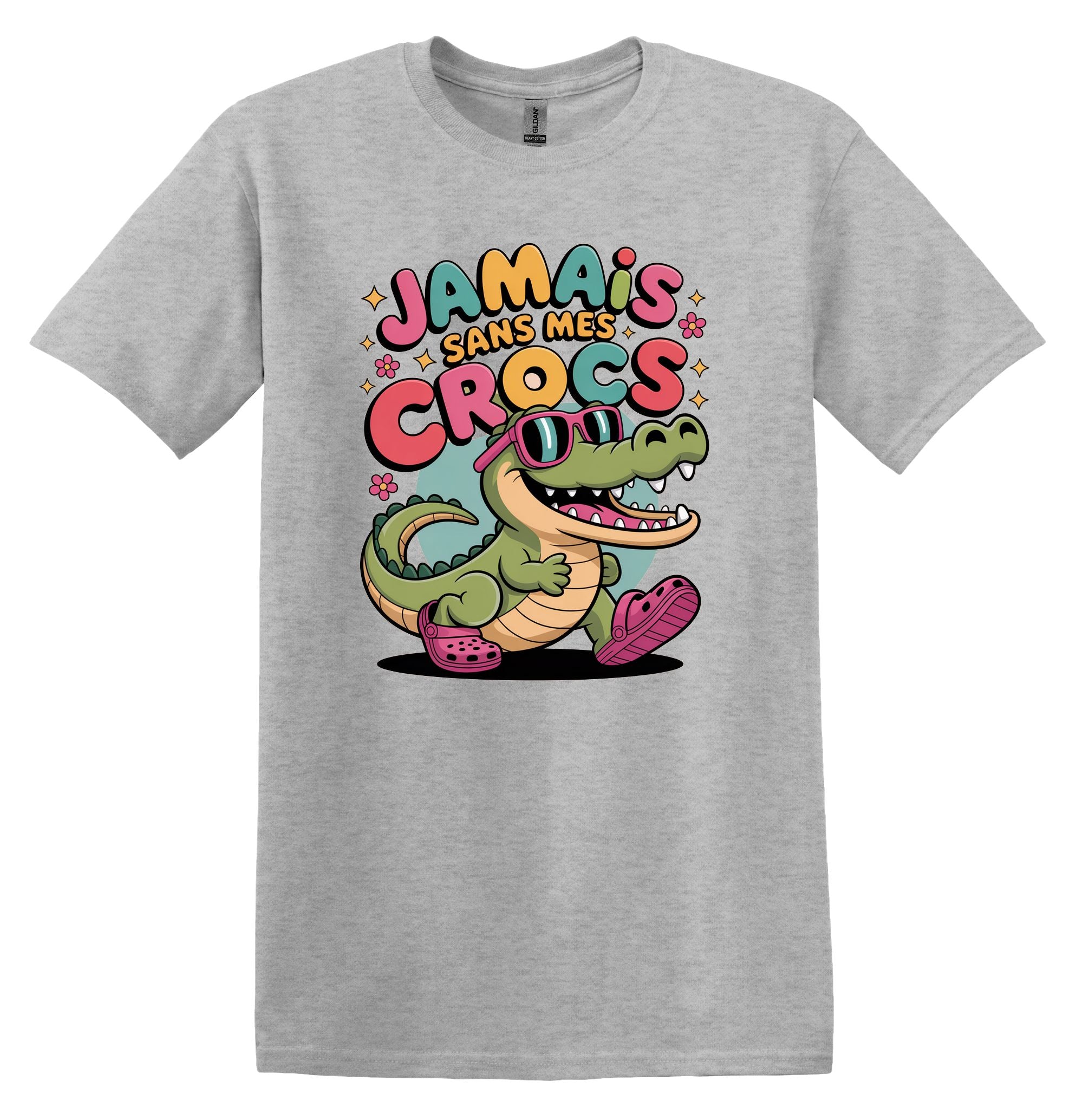 T-Shirt Jamais sans mes crocs