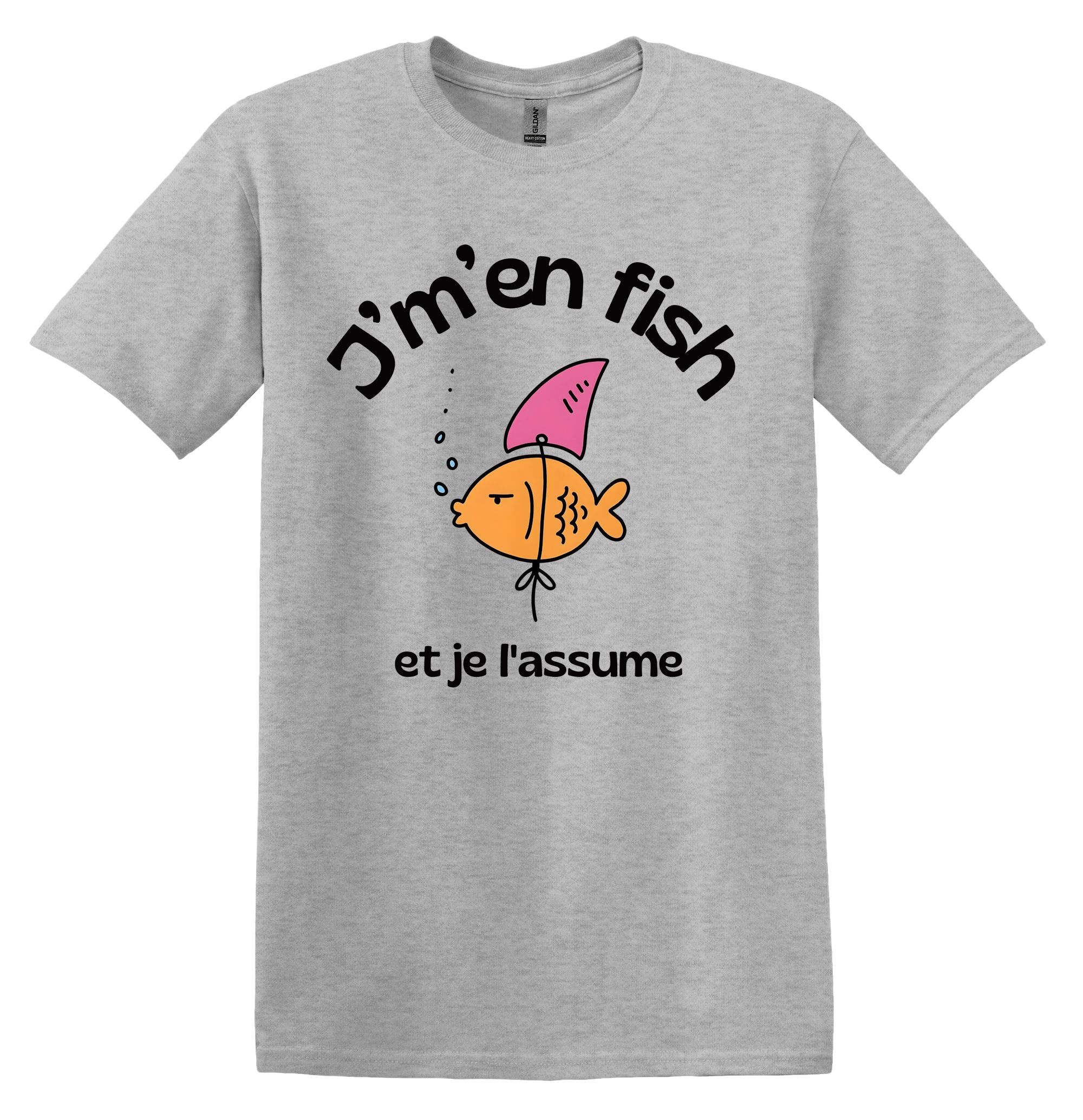 T-Shirt J'm'en fish et je l'assume