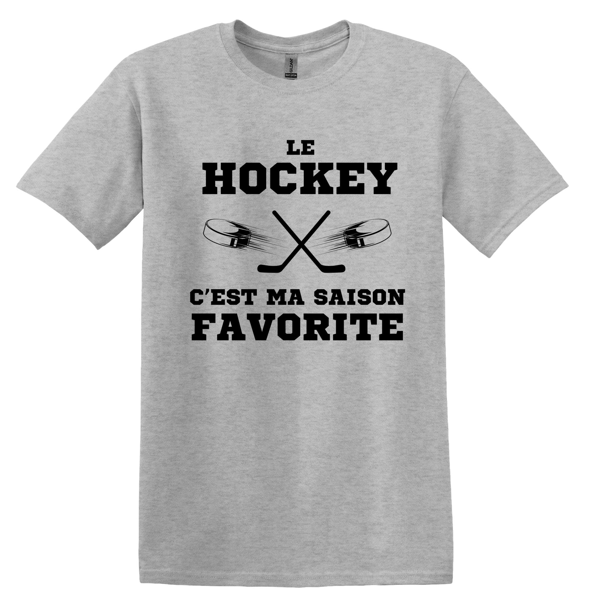 T-Shirt Le Hockey c'est ma saison favorite