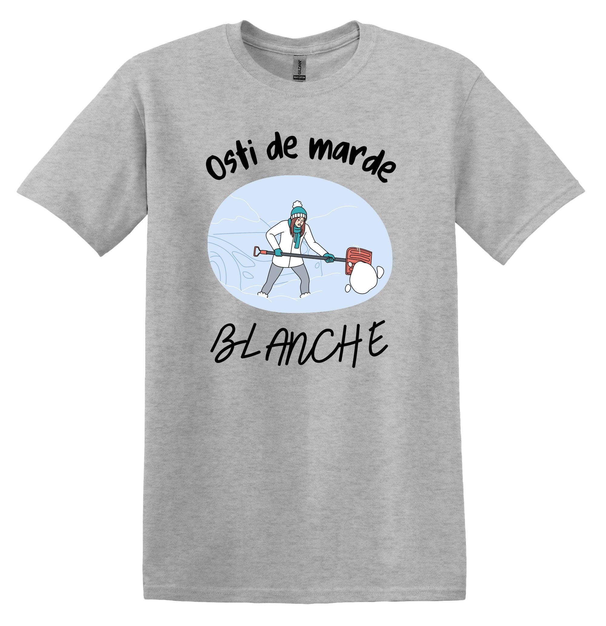 T-Shirt Osti de marde blanche