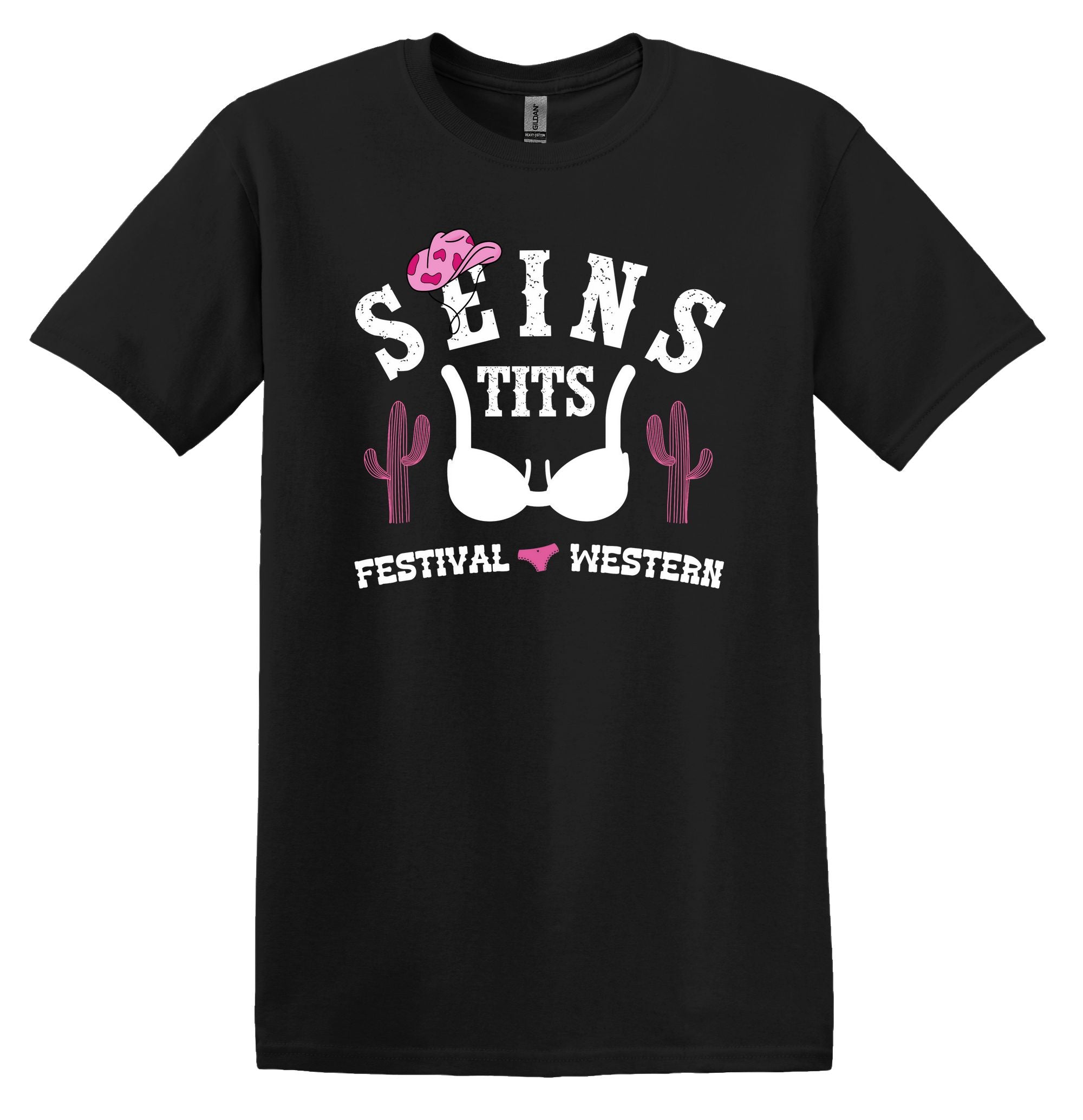 T-Shirt Seins Tits Festival Western