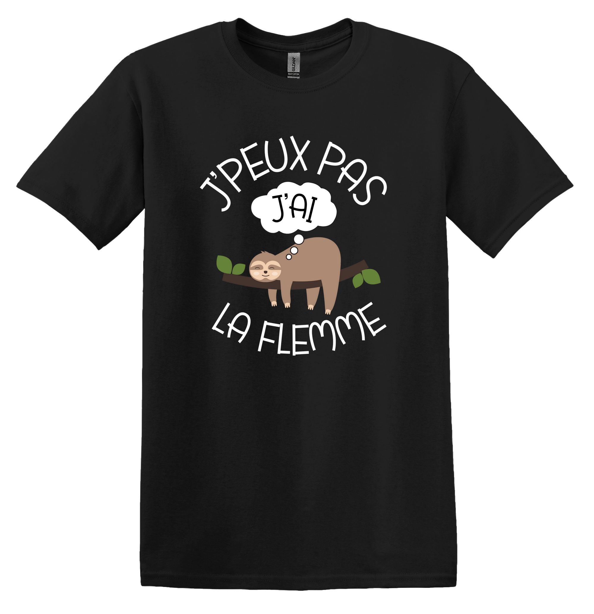 T-Shirt J'peux pas j'ai la flemme