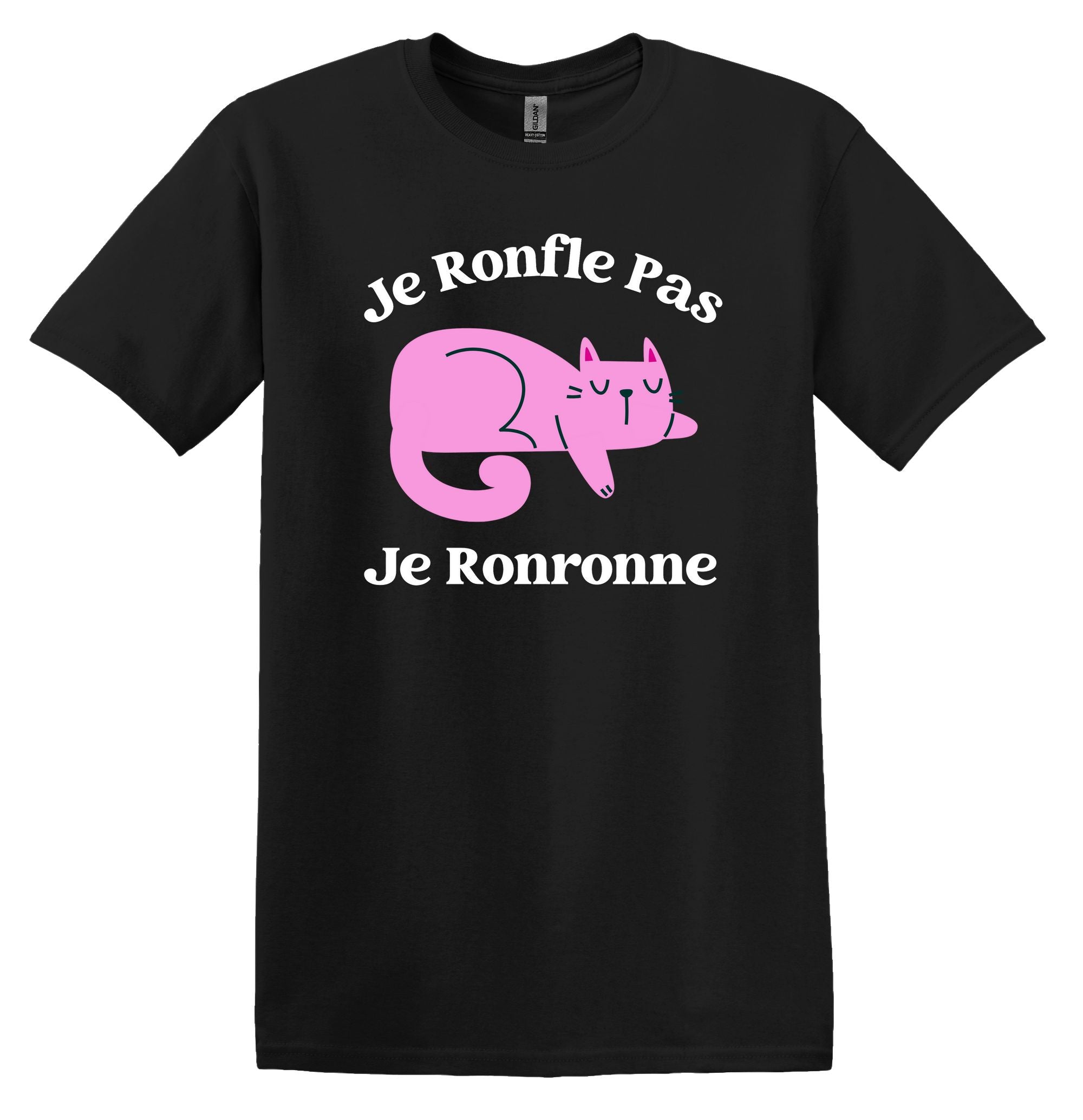 T-Shirt Je ronfle pas je ronronne