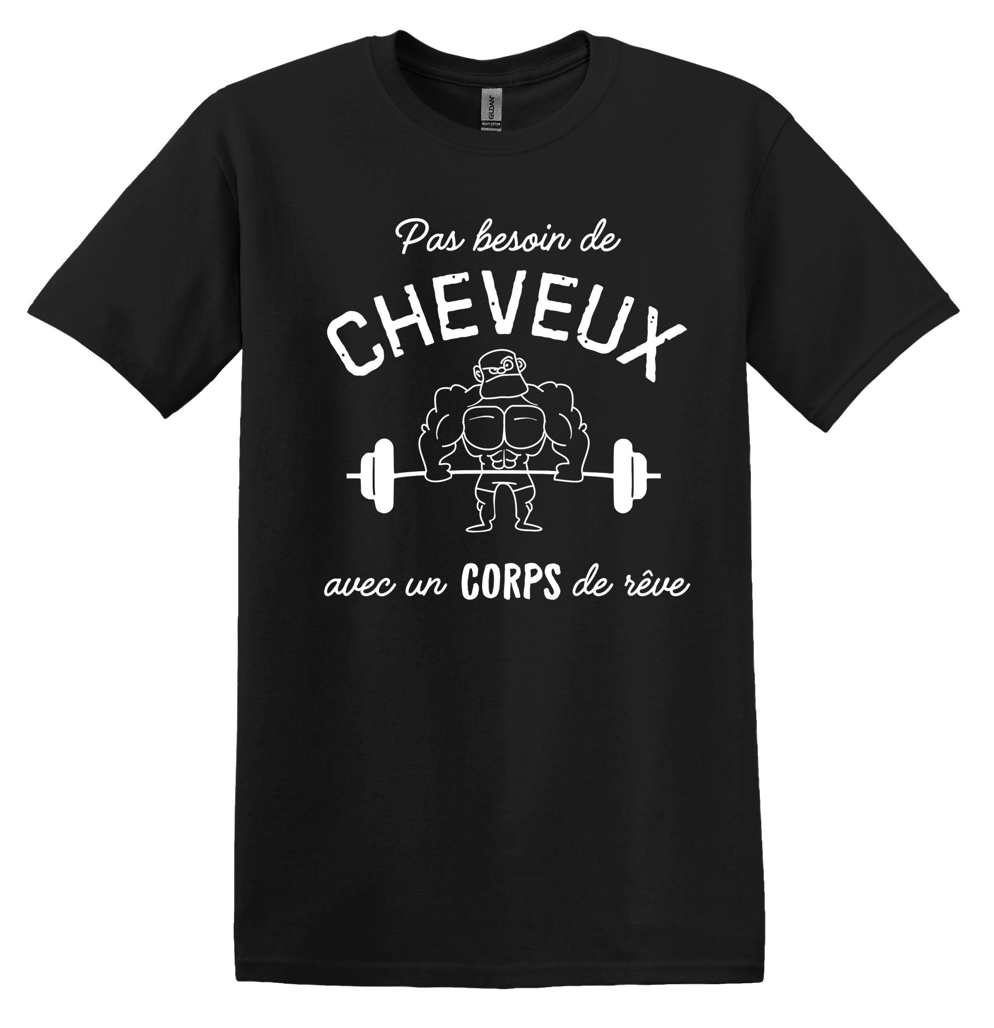 Liquidation T-Shirt Large Pas besoin de cheveux