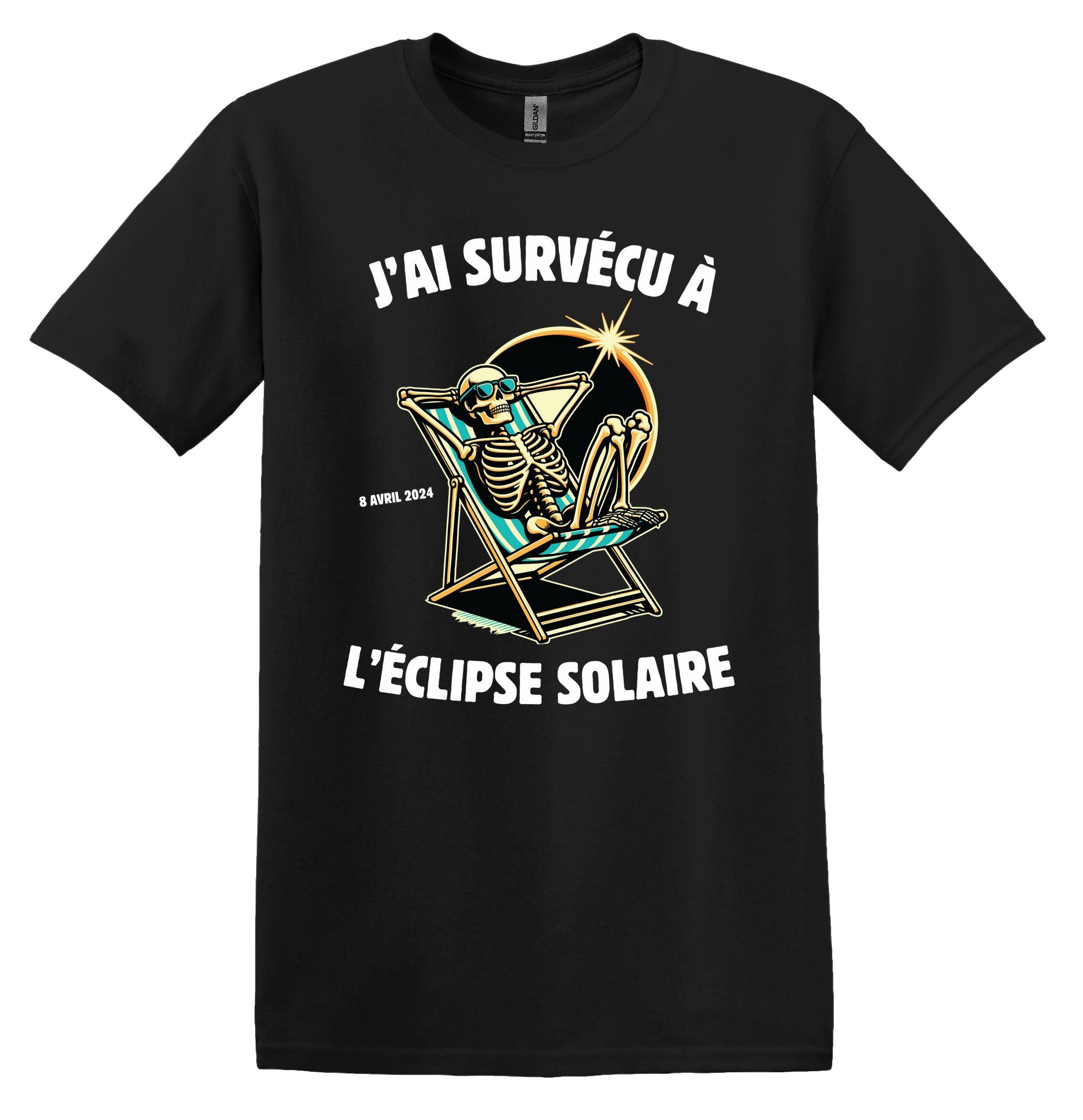 T-Shirt J'ai survécu à l'éclipse solaire