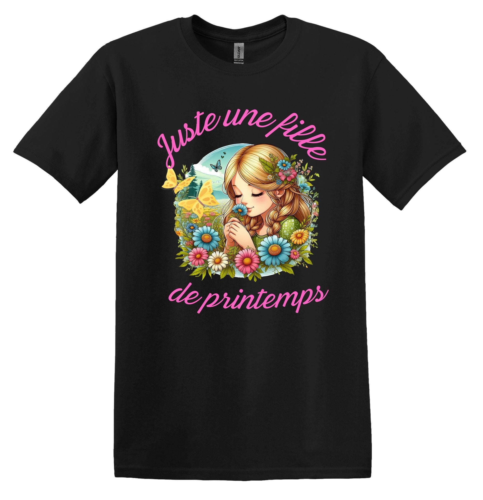 T-Shirt Juste une fille de printemps