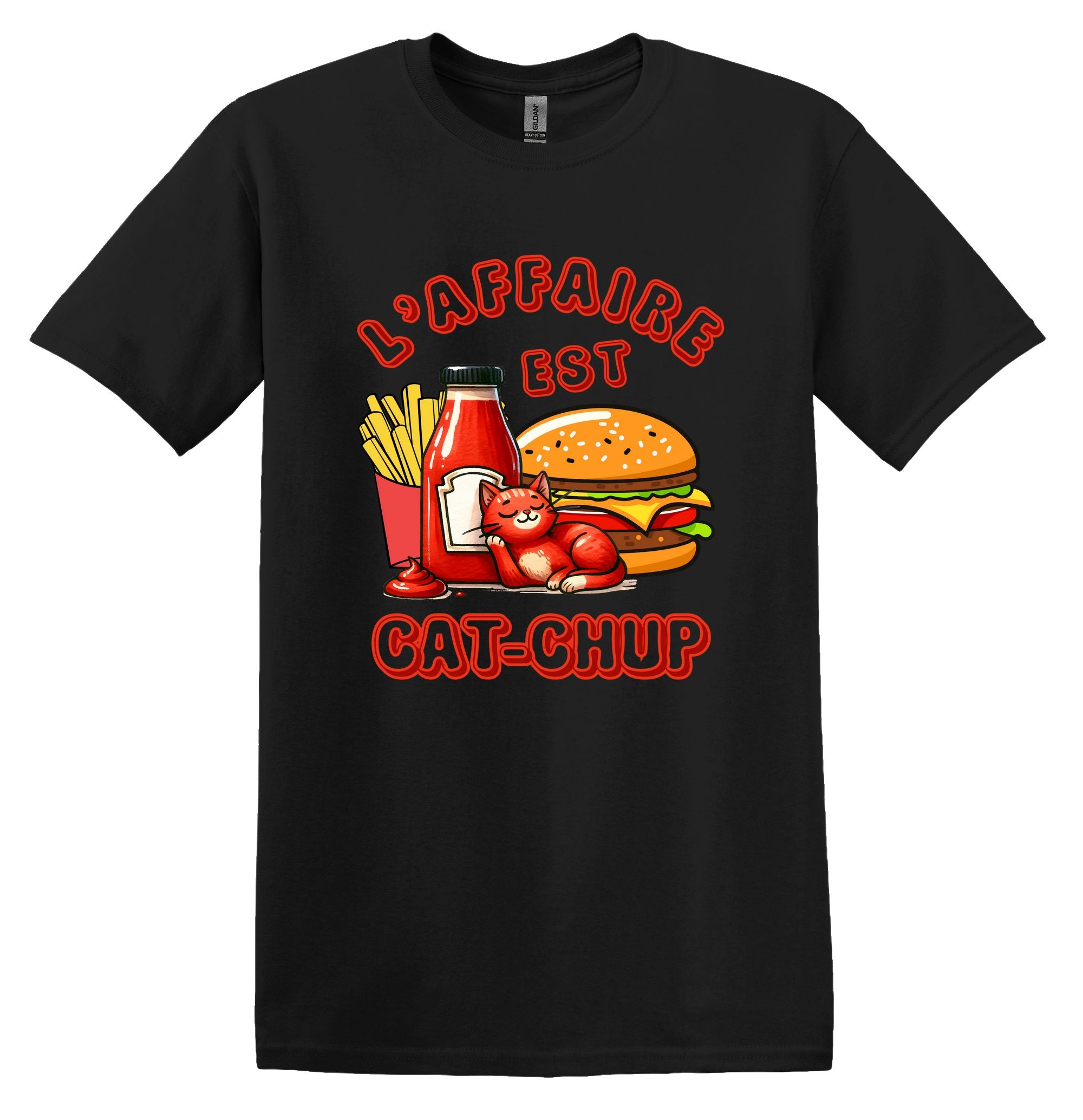 T-Shirt L'affaire est cat-chup