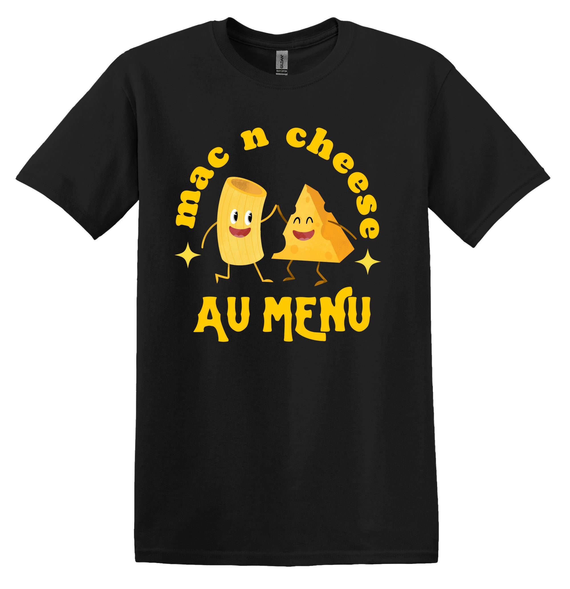 T-Shirt Mac N Cheese au menu