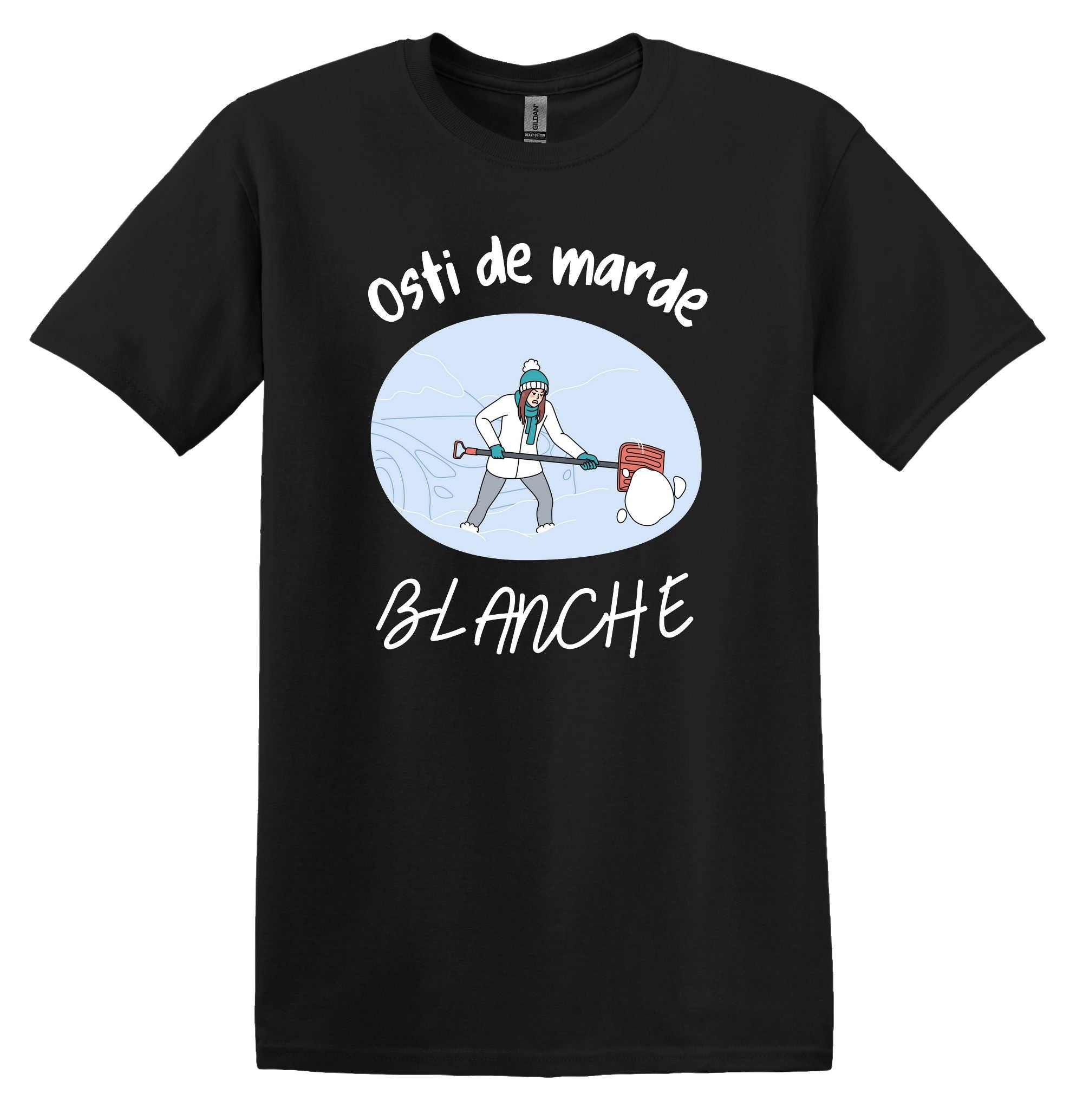 T-Shirt Osti de marde blanche