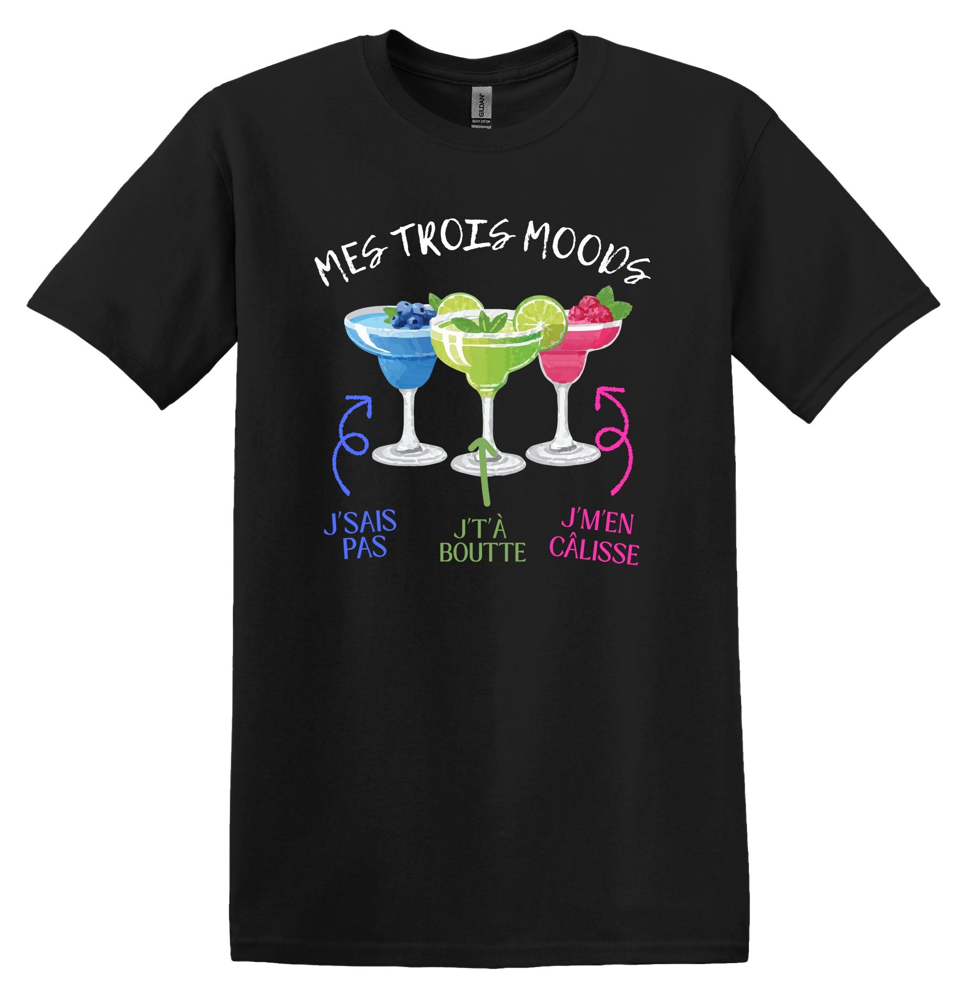 T-Shirt Mes trois moods cocktails