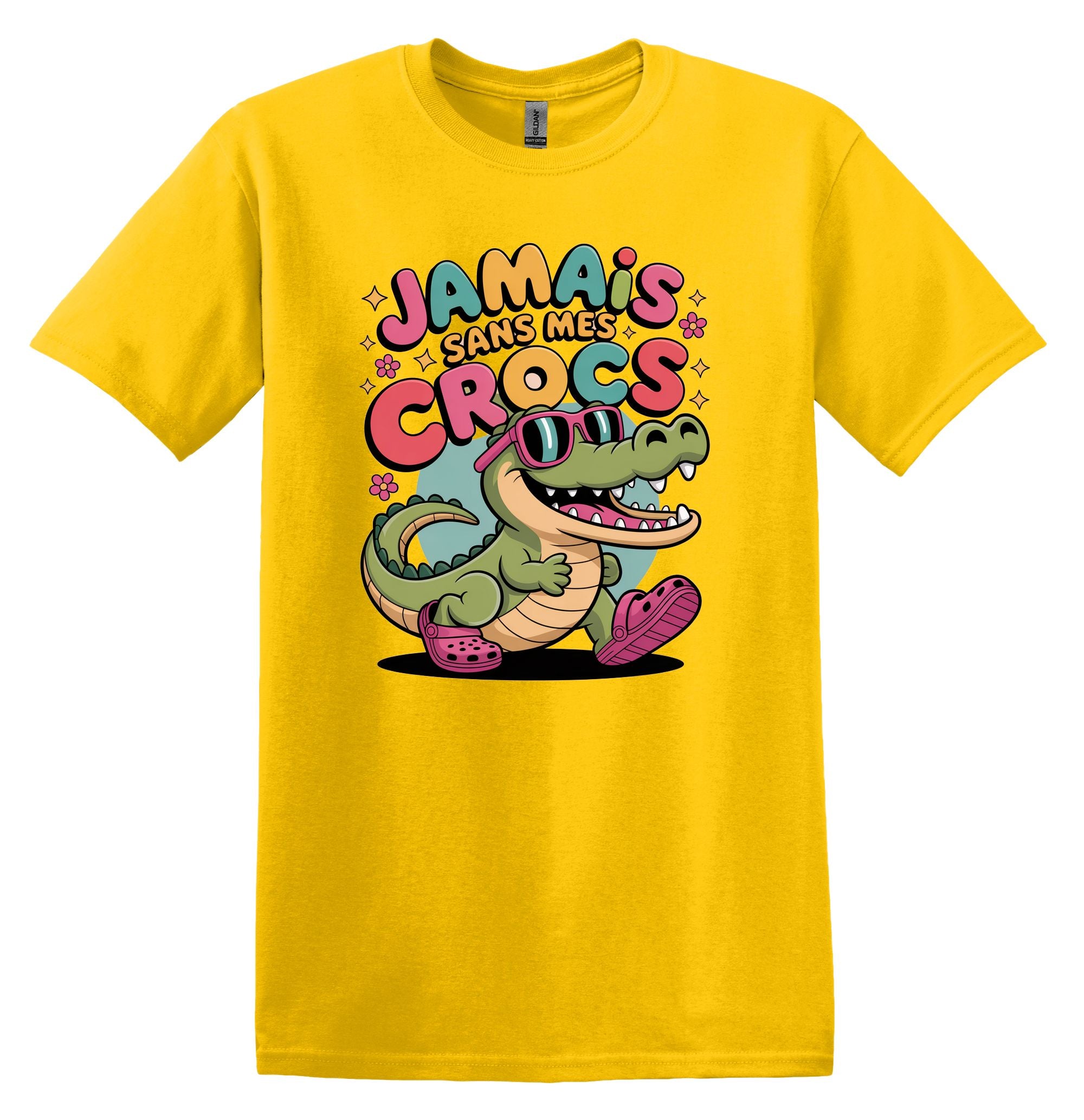 T-Shirt Jamais sans mes crocs