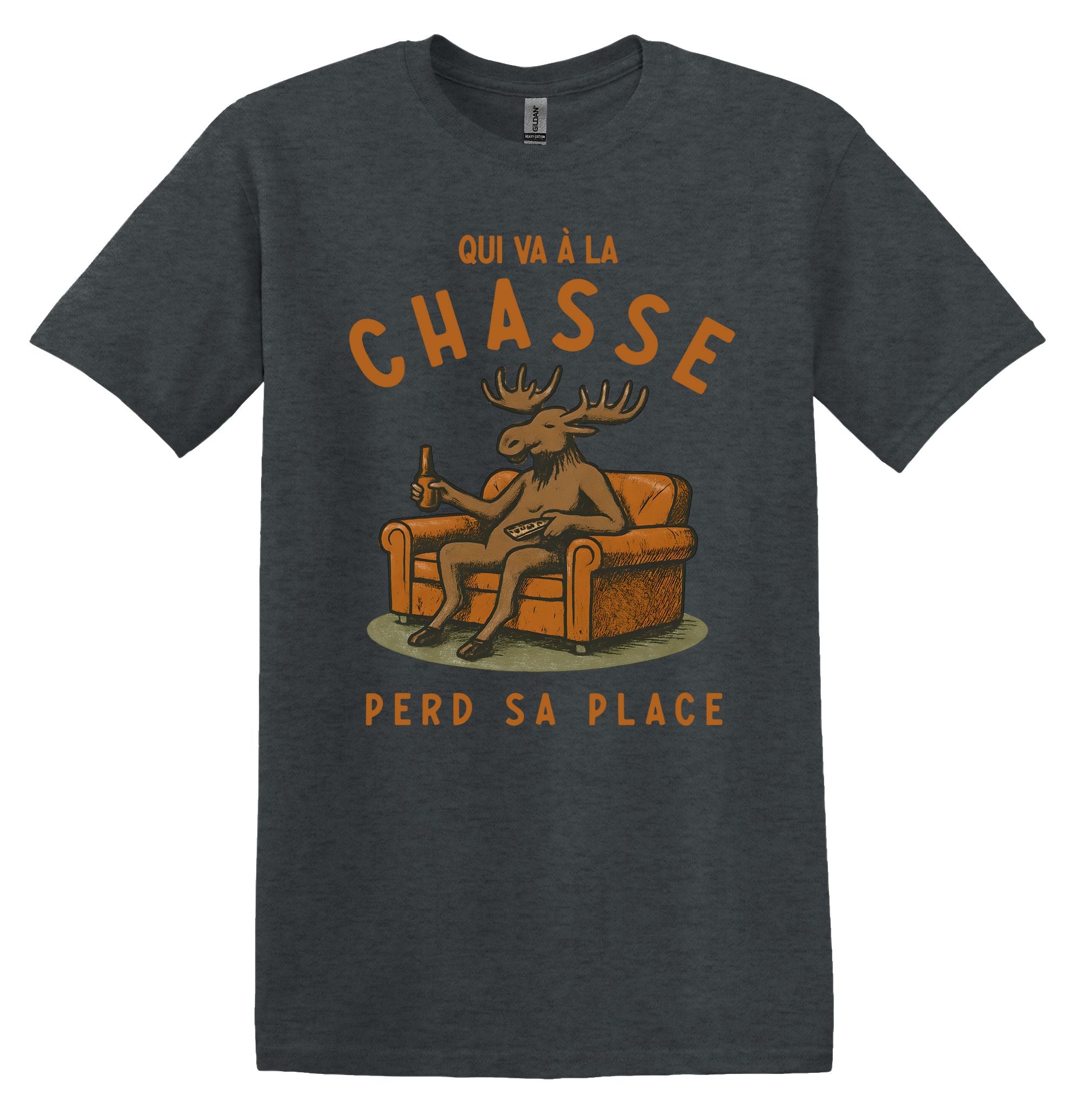 T-Shirt Qui va à la chasse perd sa place
