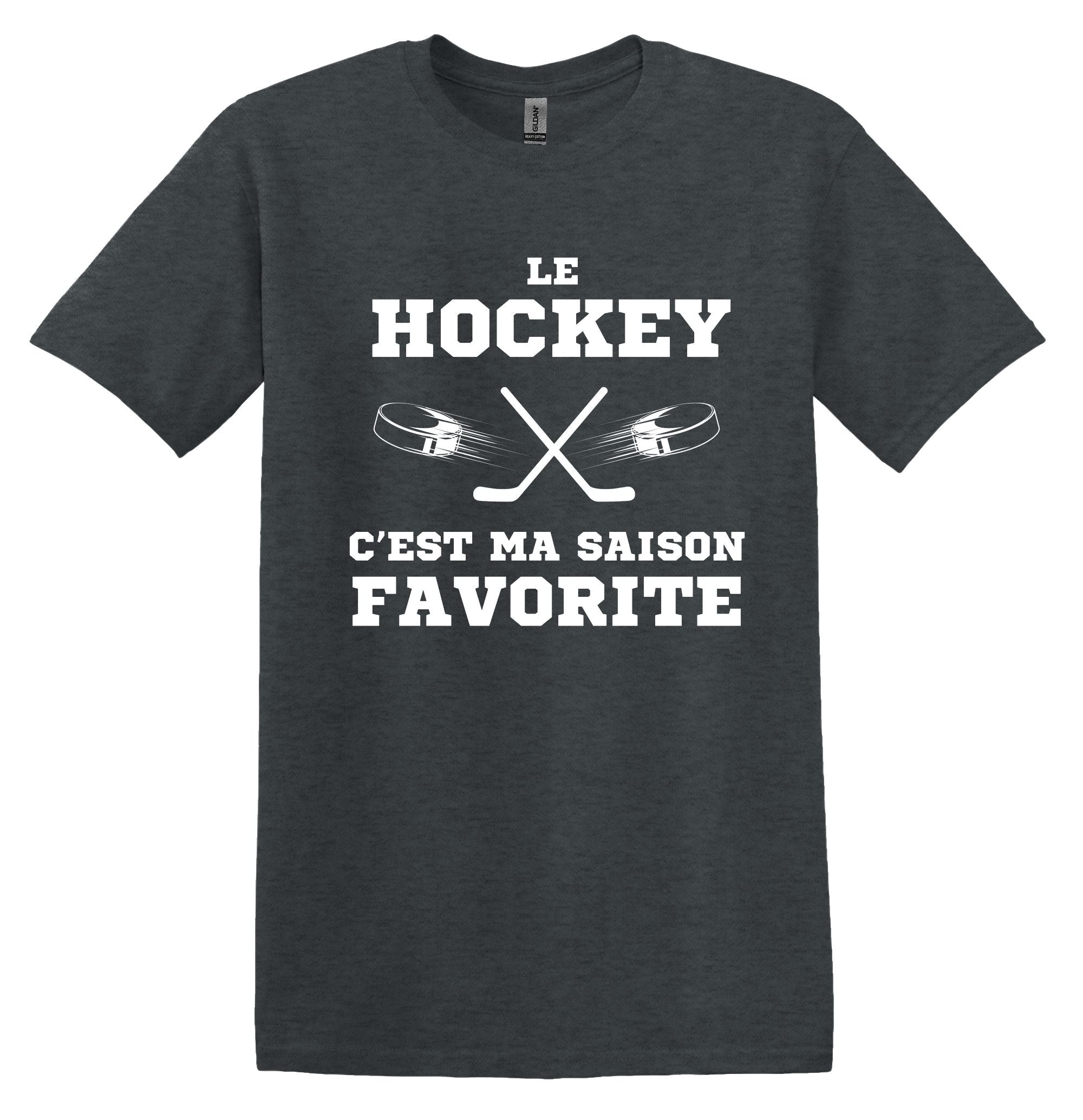 T-Shirt Le Hockey c'est ma saison favorite