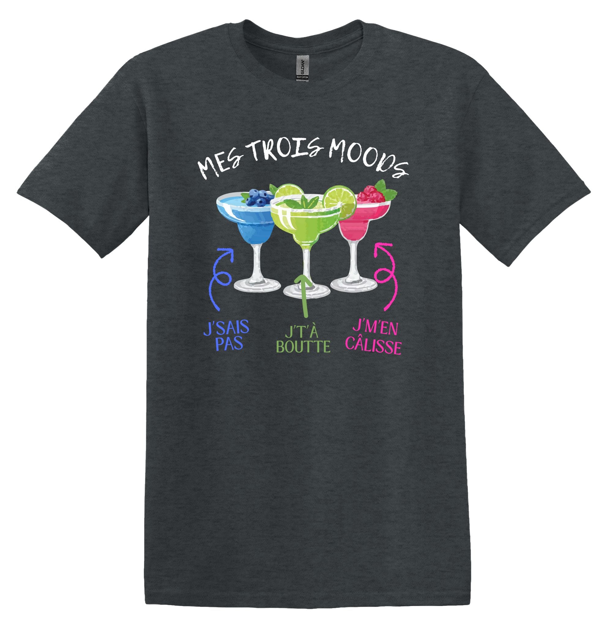 T-Shirt Mes trois moods cocktails