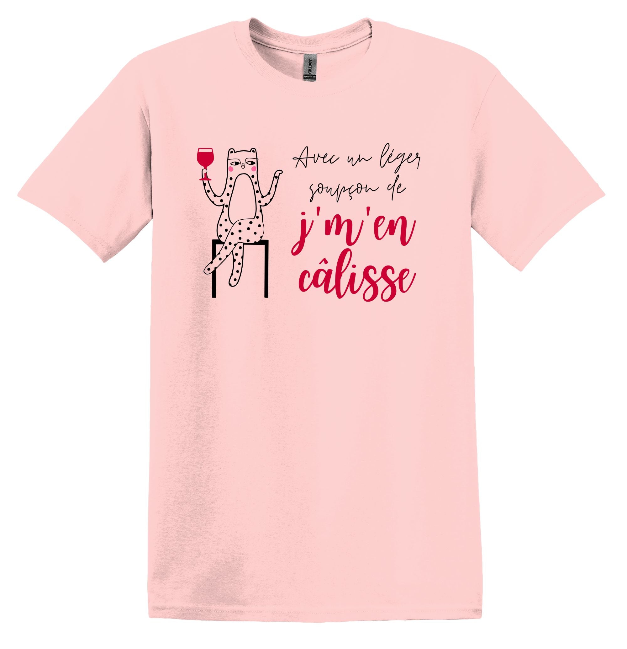 T-Shirt Avec un léger soupçon de j'm'en câlisse