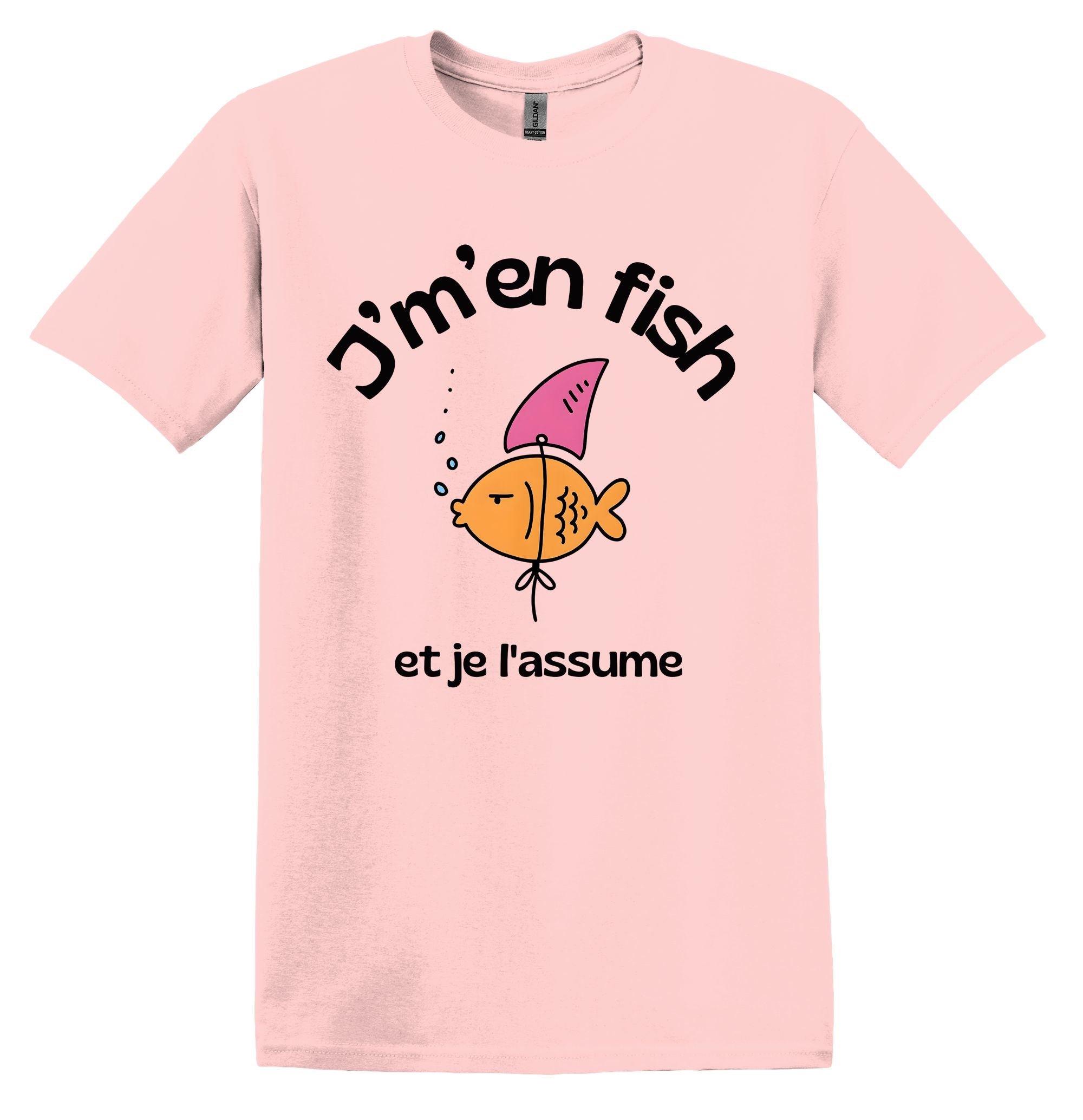 T-Shirt J'm'en fish et je l'assume