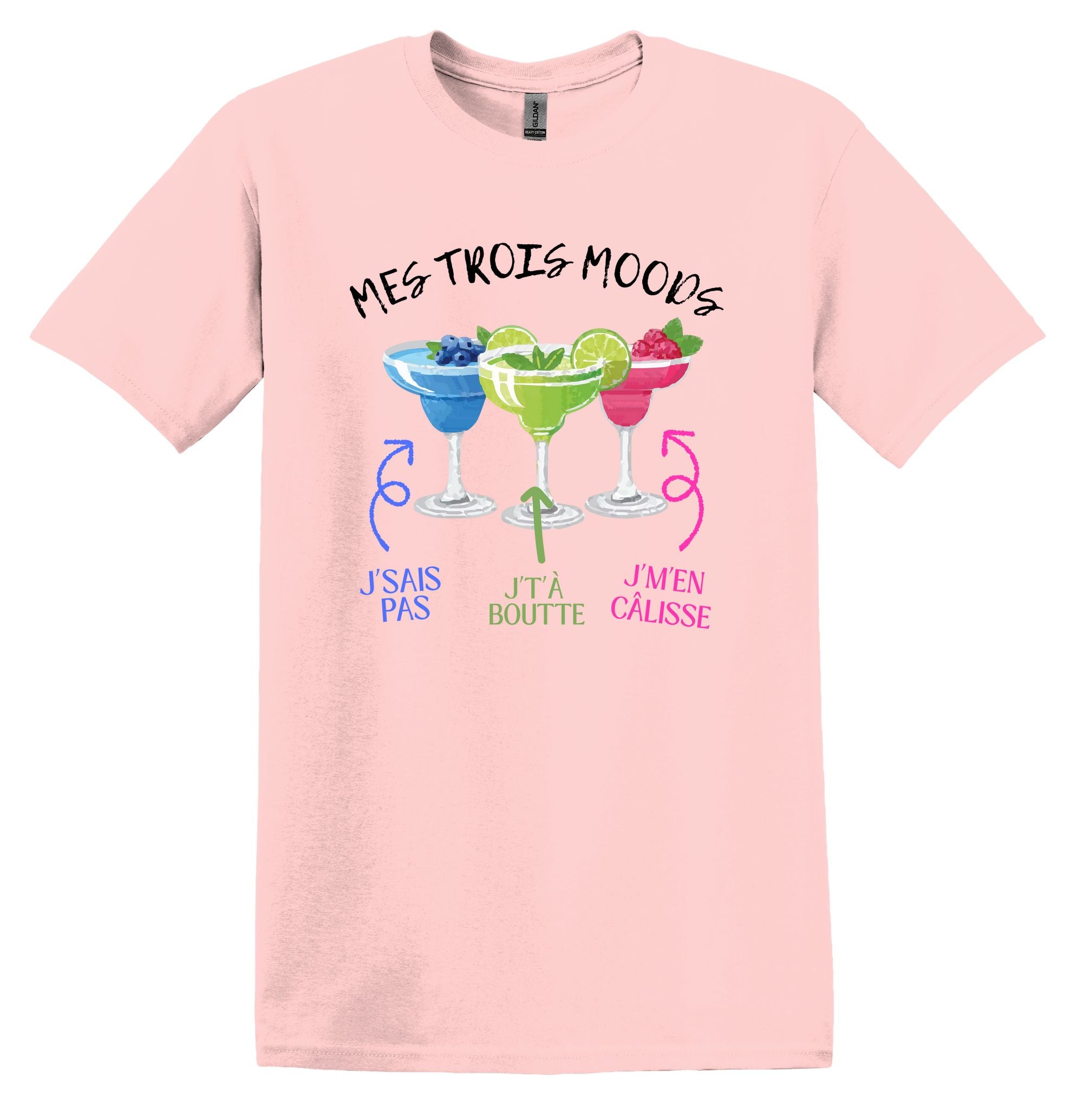 T-Shirt Mes trois moods cocktails