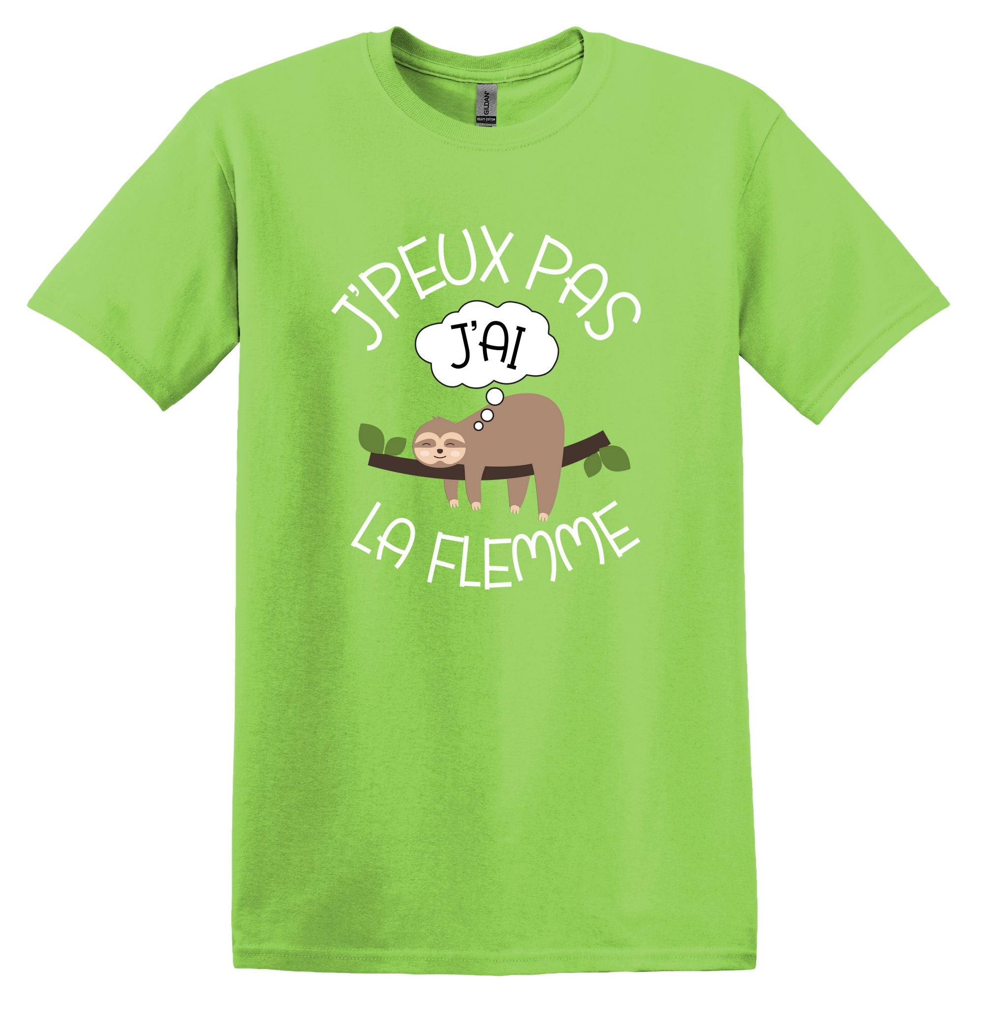 T-Shirt J'peux pas j'ai la flemme