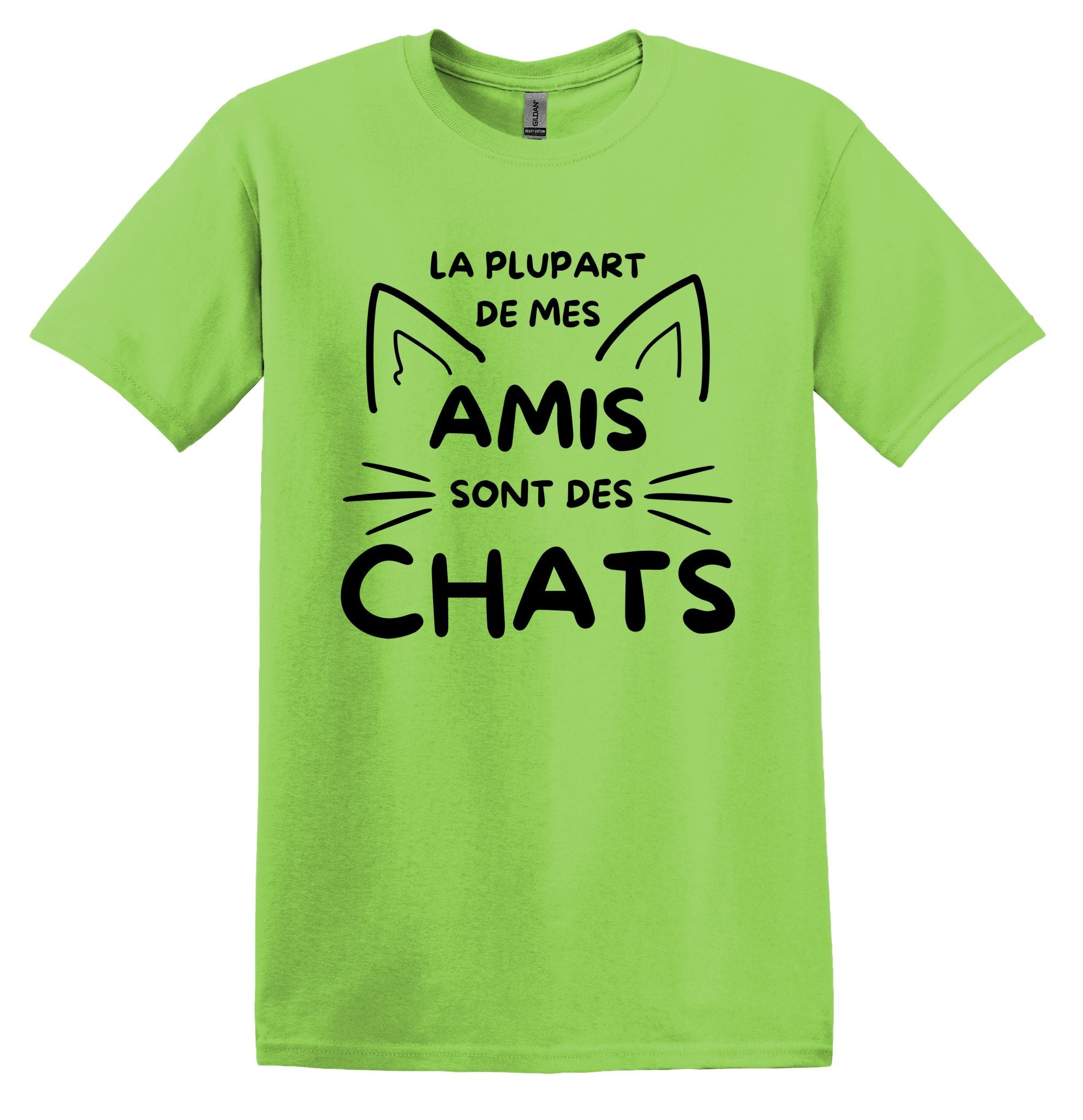 T-Shirt La plupart de mes amis sont des chats