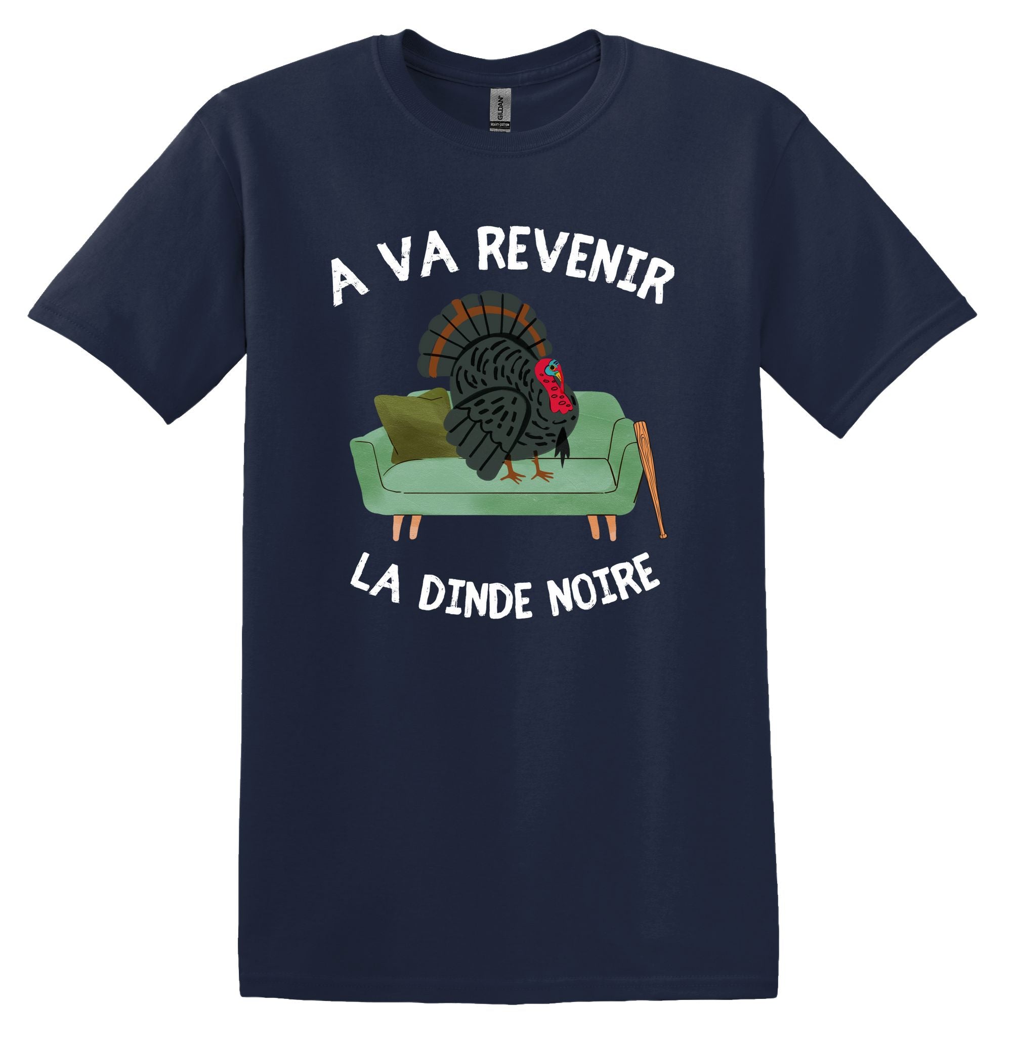 T-Shirt A va revenir la dinde noire