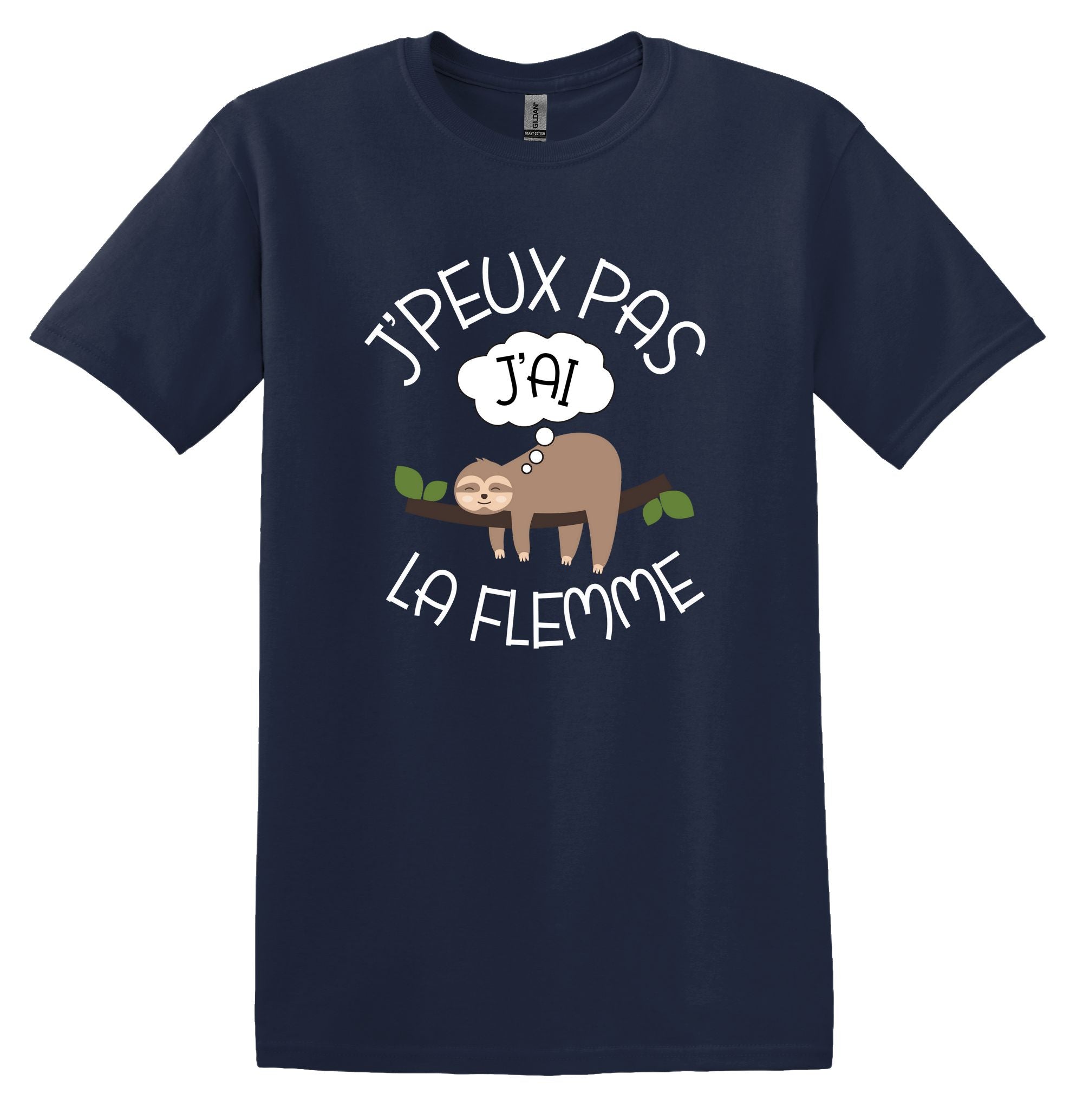 T-Shirt J'peux pas j'ai la flemme