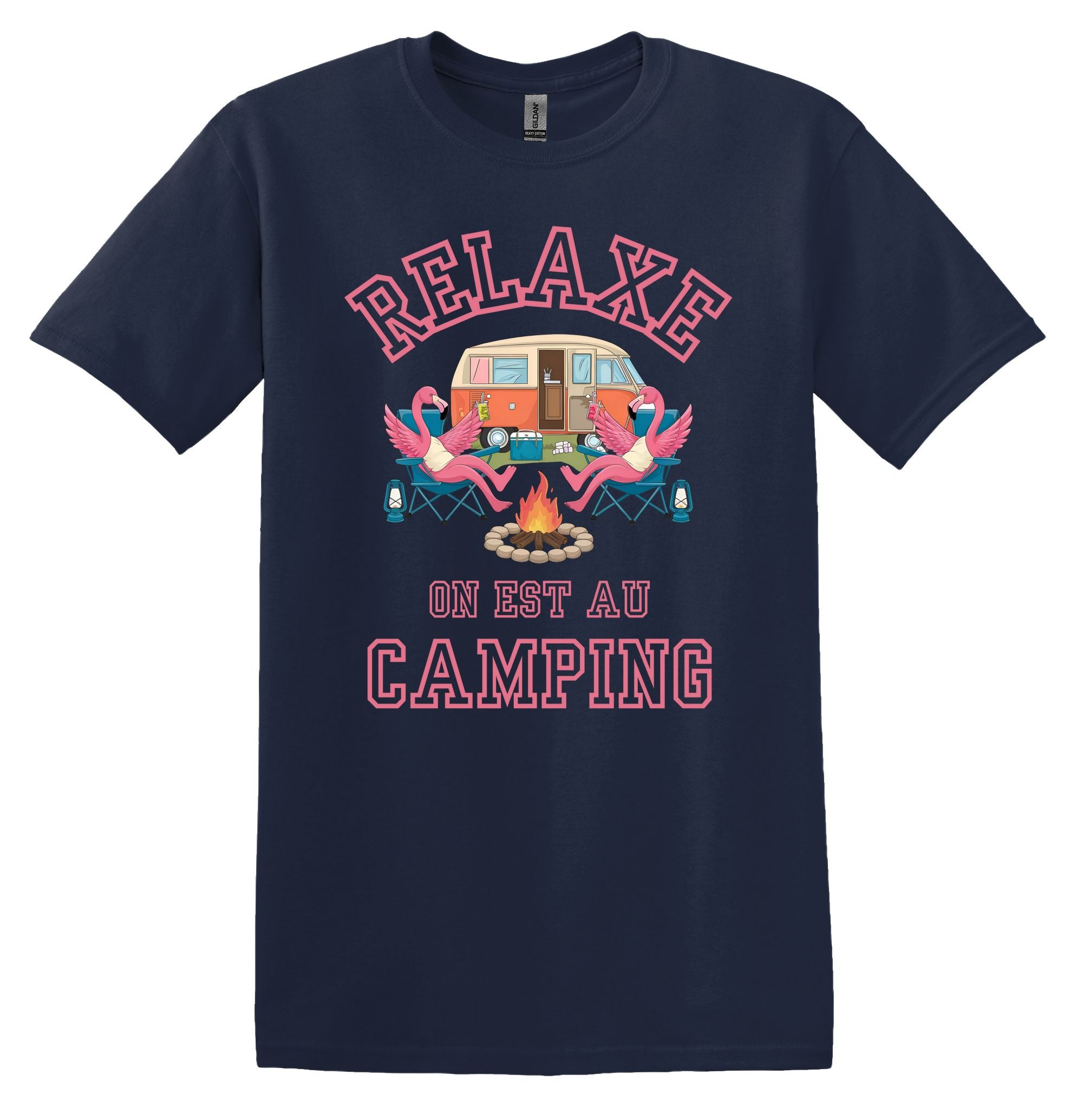 T-Shirt Relaxe on est au camping