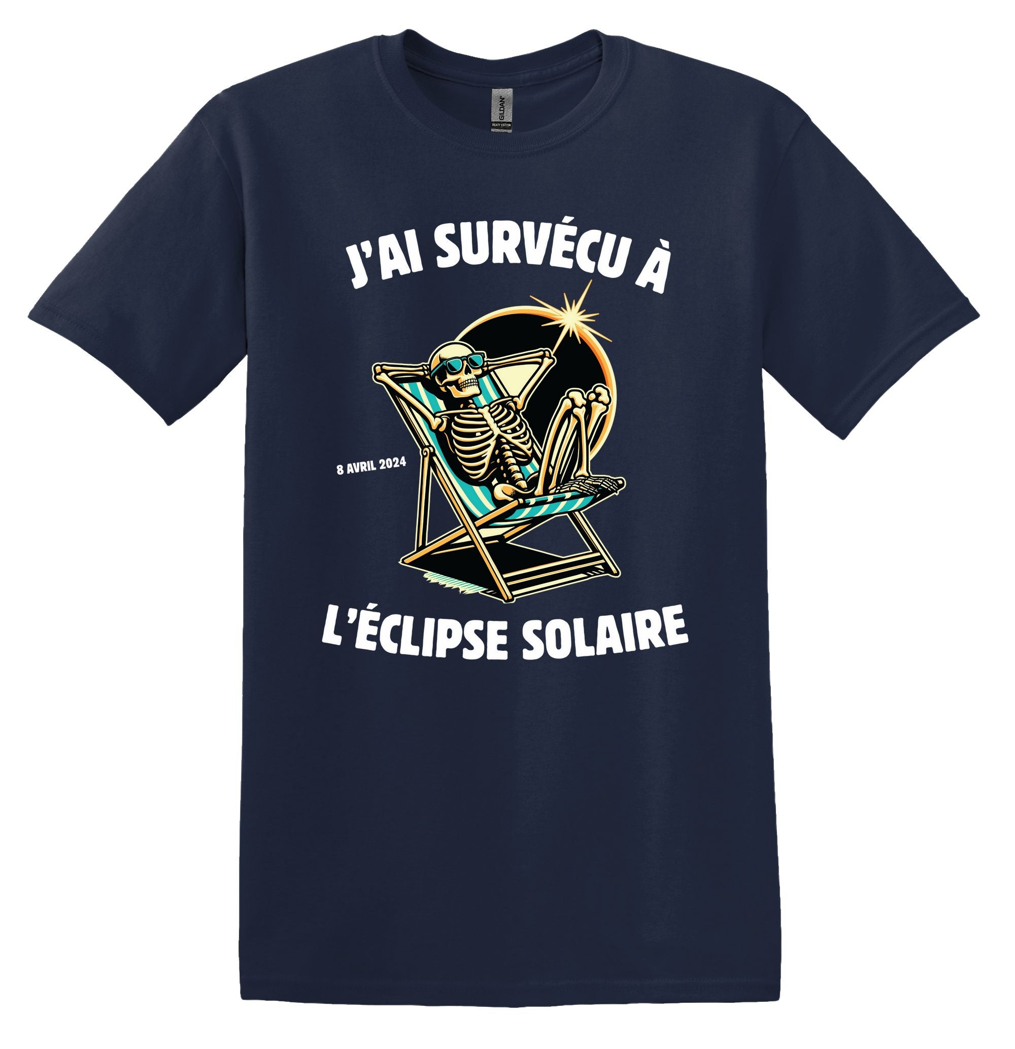 T-Shirt J'ai survécu à l'éclipse solaire