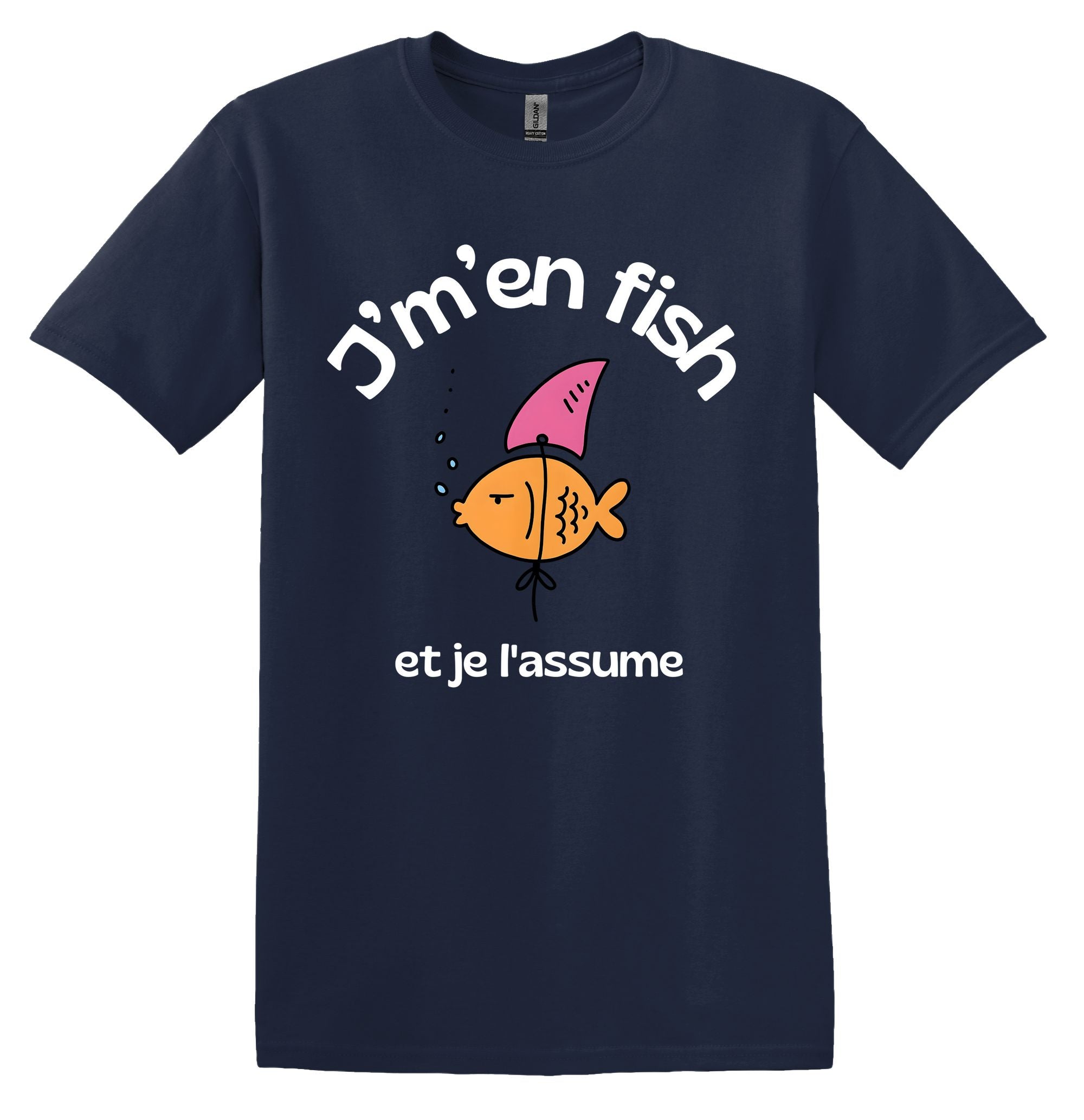 T-Shirt J'm'en fish et je l'assume