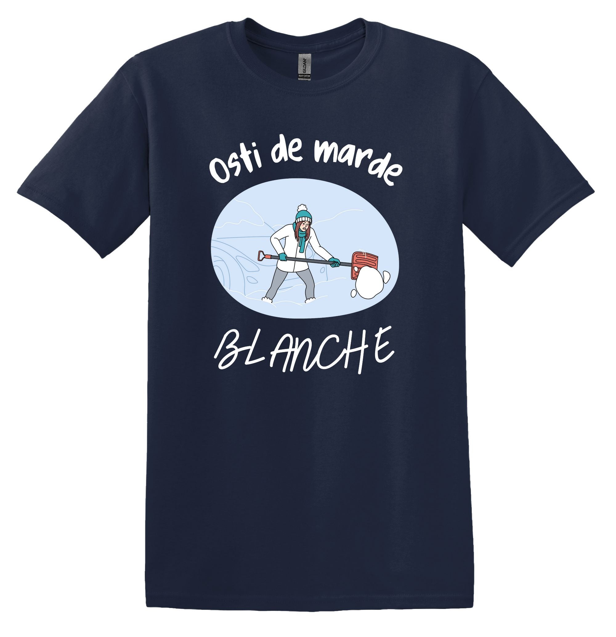 T-Shirt Osti de marde blanche